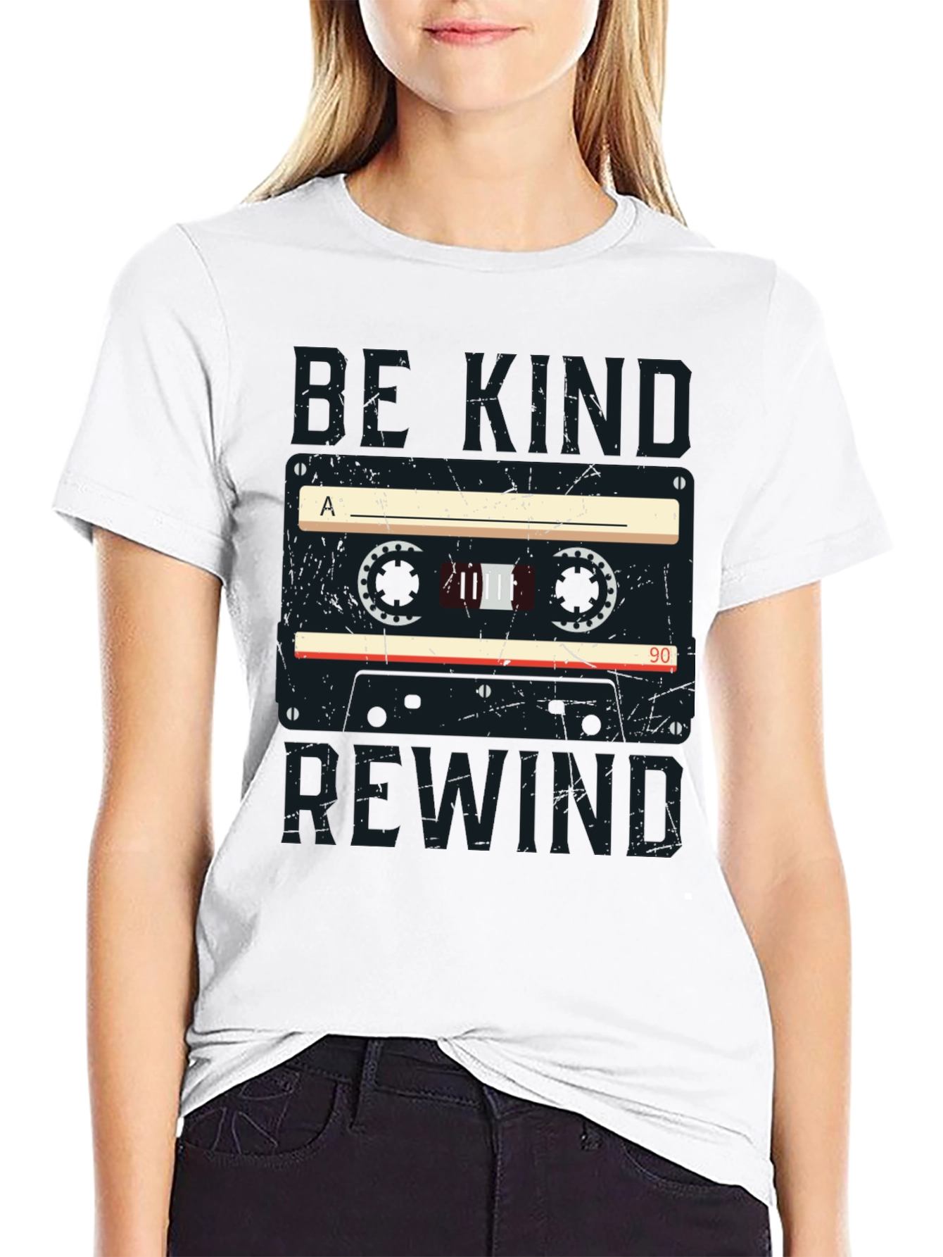 Be Kind Rewind Retro Cassette Tape T-Shirt