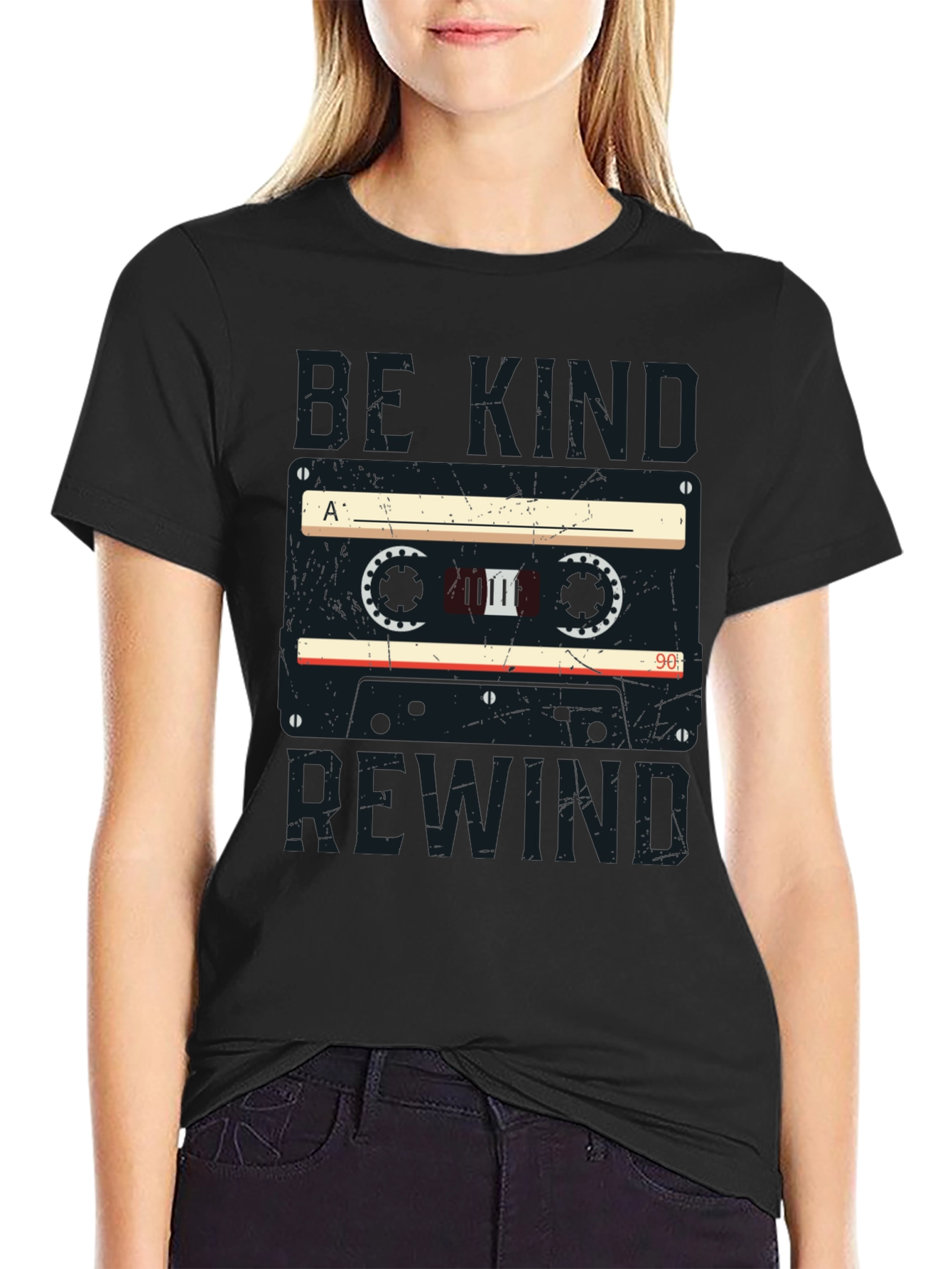Be Kind Rewind Retro Cassette Tape T-Shirt