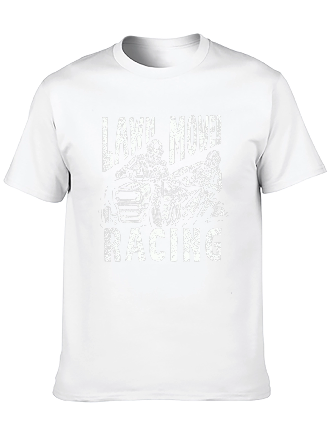 Lawn Mower Racing Graphic T-Shirt