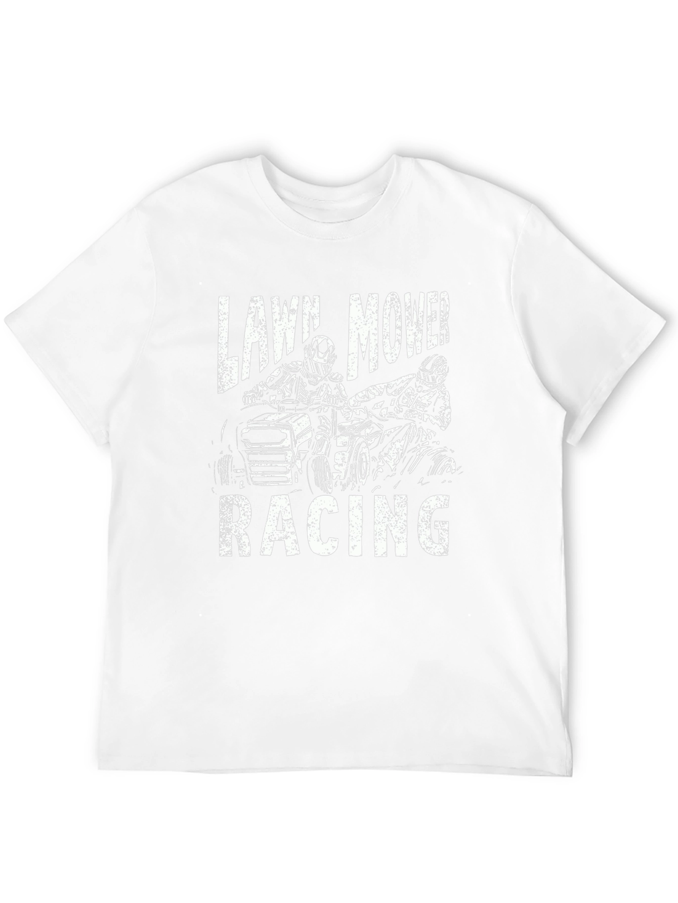 Lawn Mower Racing Graphic T-Shirt