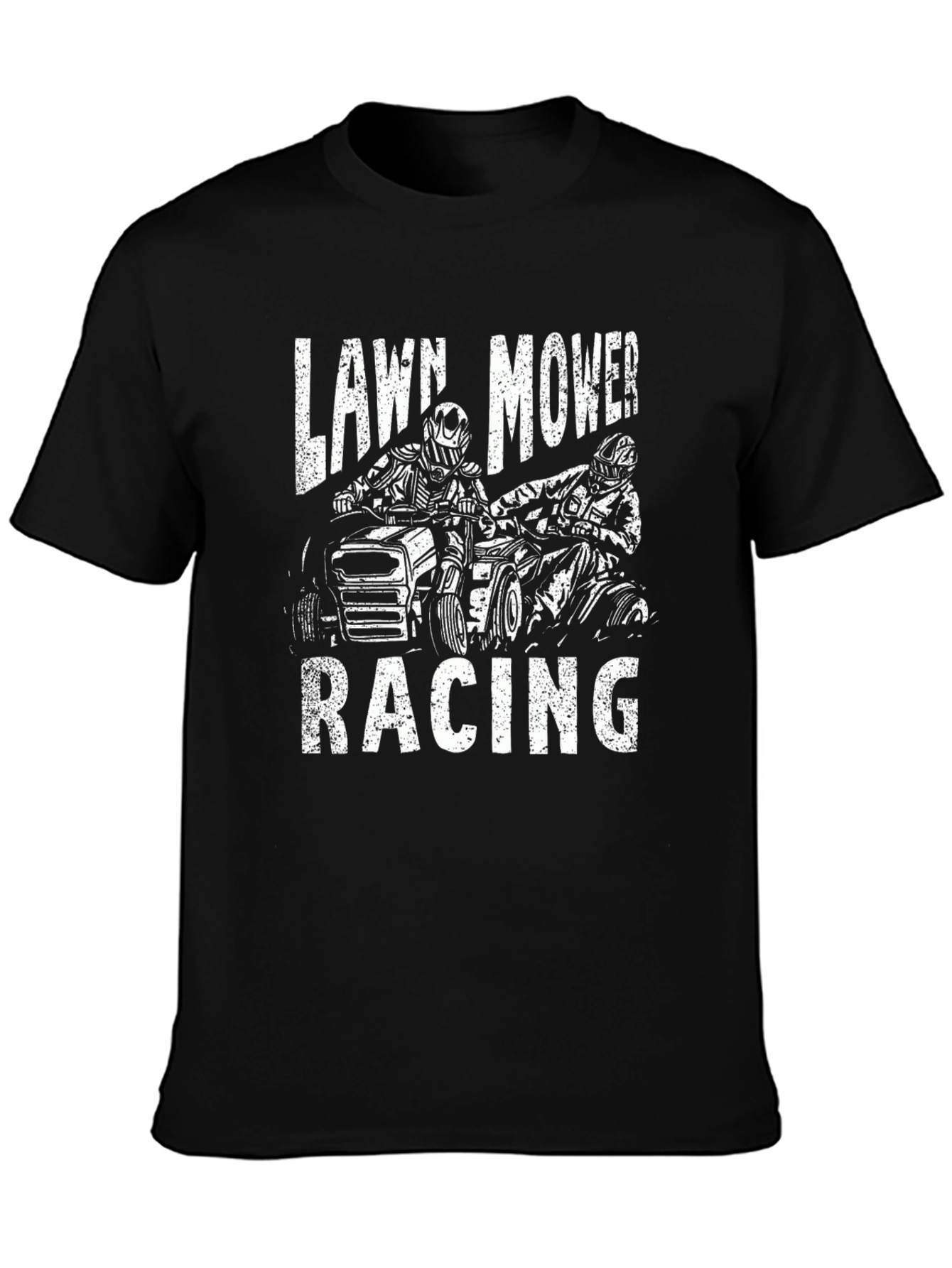 Lawn Mower Racing Graphic T-Shirt