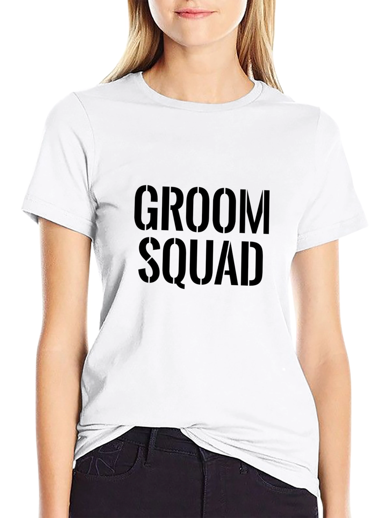 Groom Squad Black Graphic Tee - Wedding Party