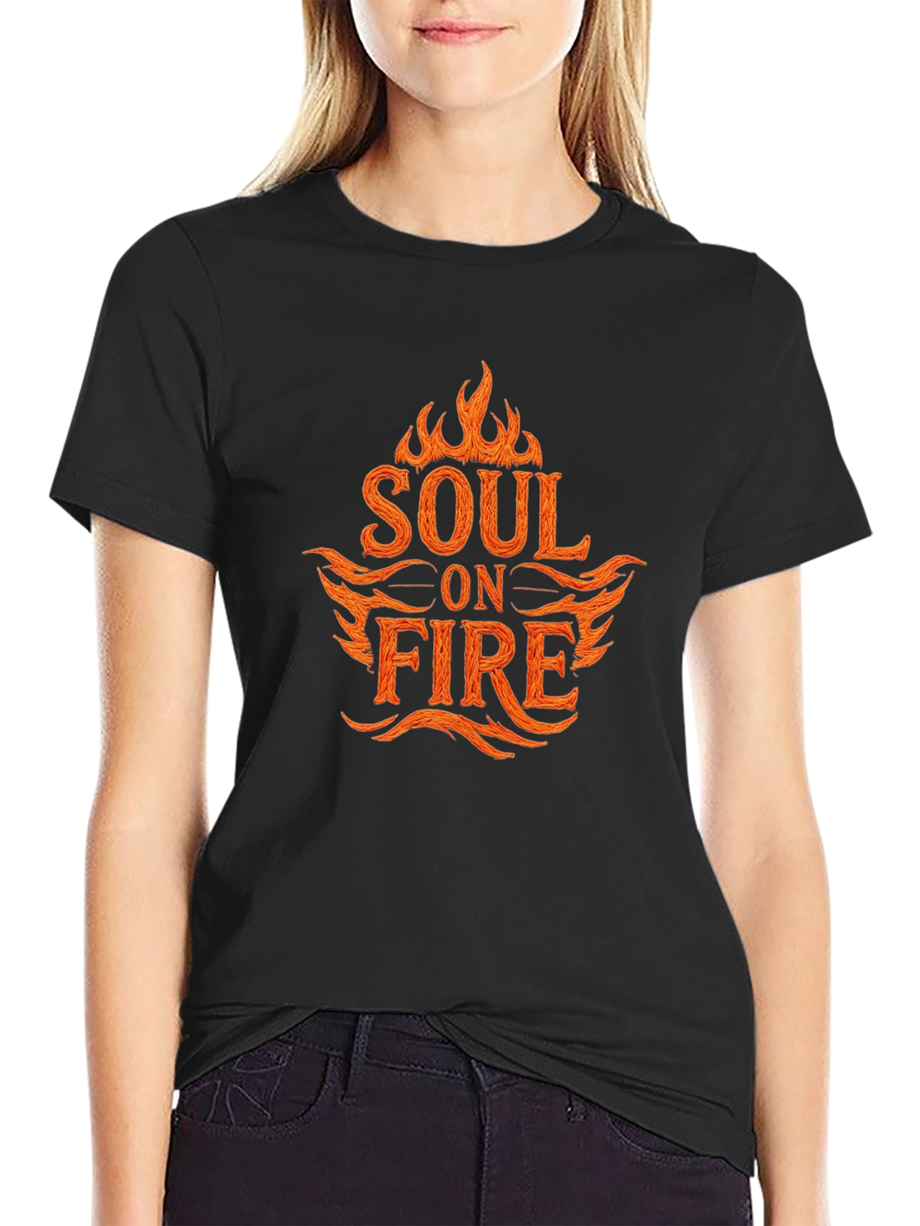 Soul on Fire Graphic T-Shirt - Black
