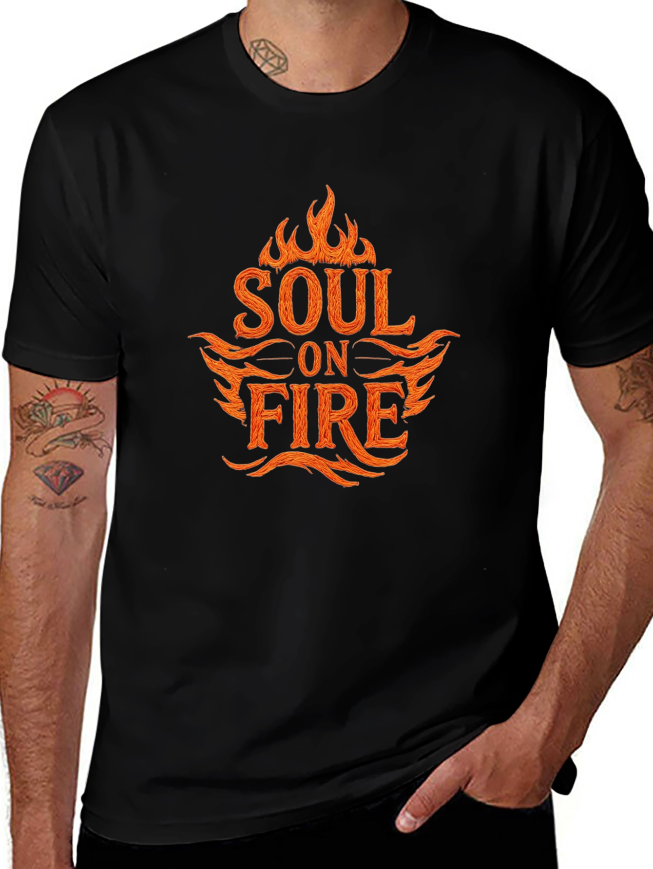 Soul on Fire Graphic T-Shirt - Black