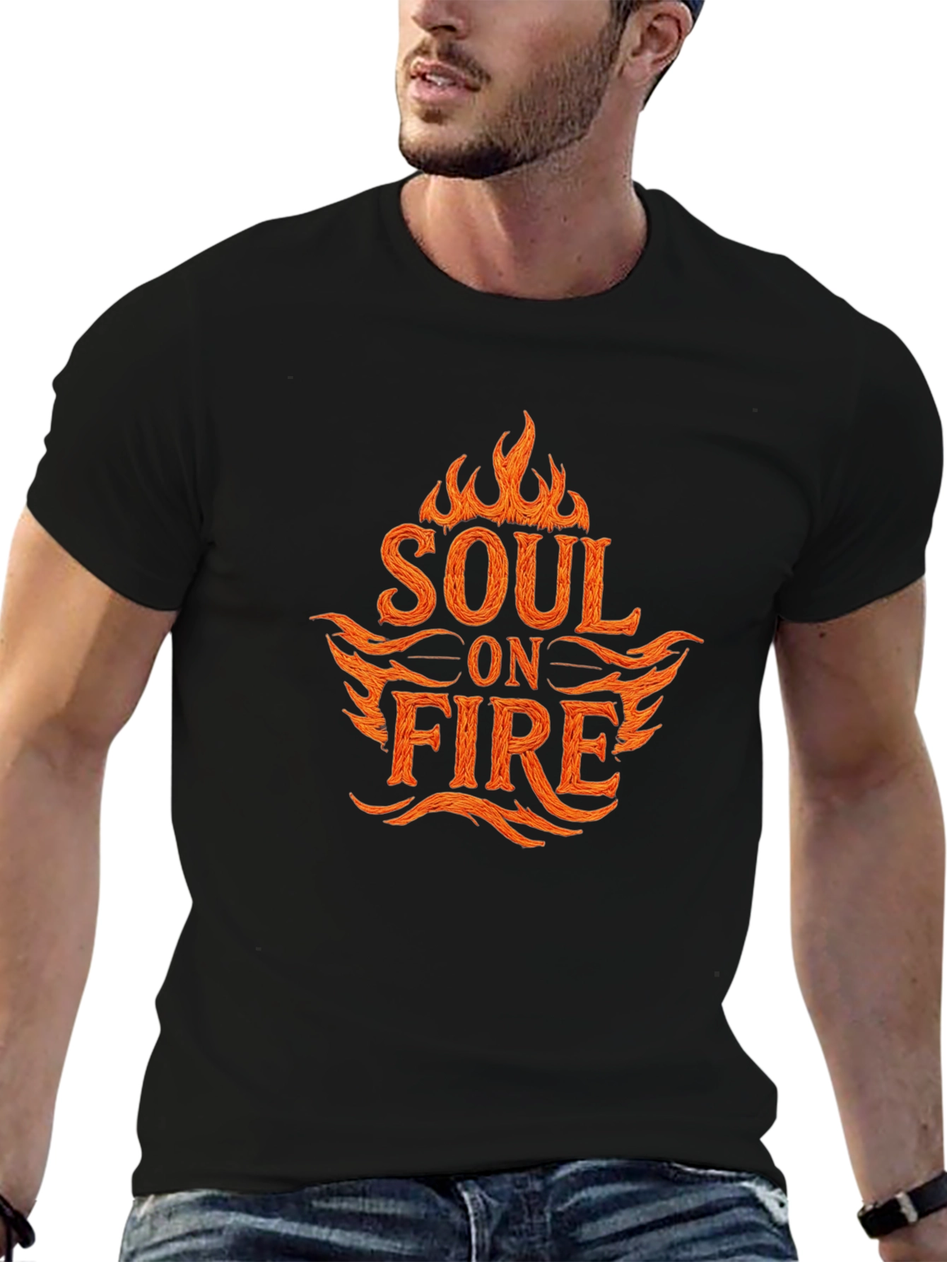 Soul on Fire Graphic T-Shirt - Black