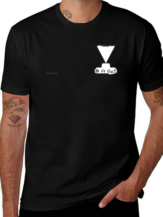 Black Tee Shirt with White Tank Graphic