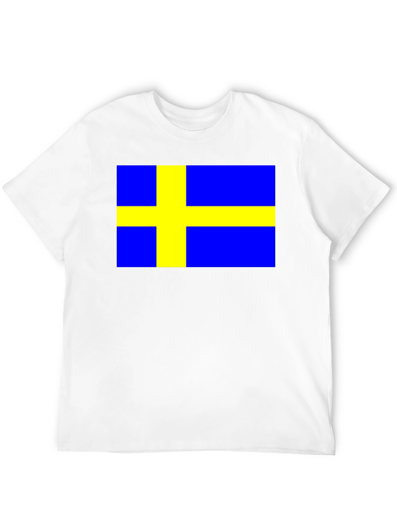 Swedish Flag T-Shirt - Black Cotton Tee