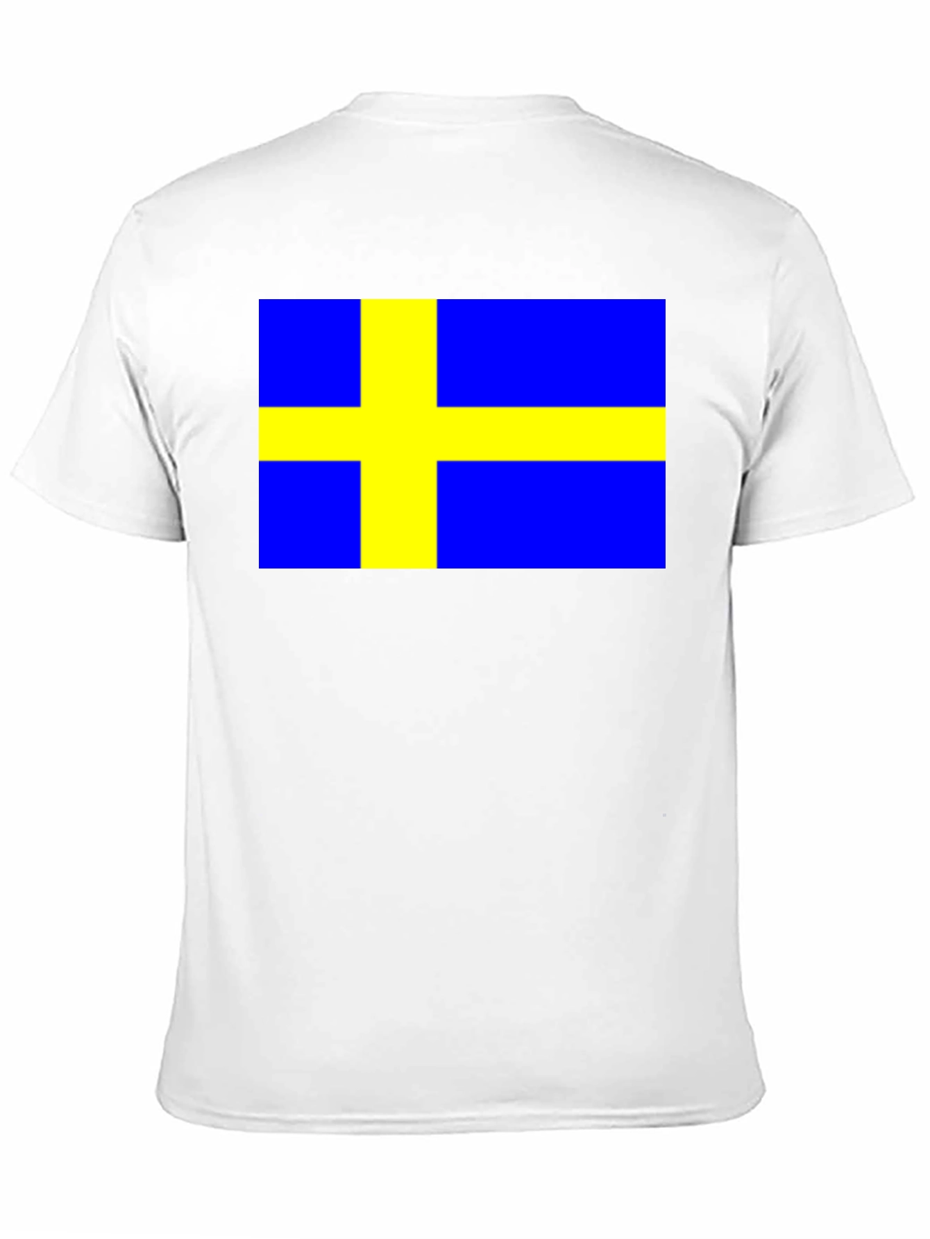Swedish Flag T-Shirt - Black Cotton Tee