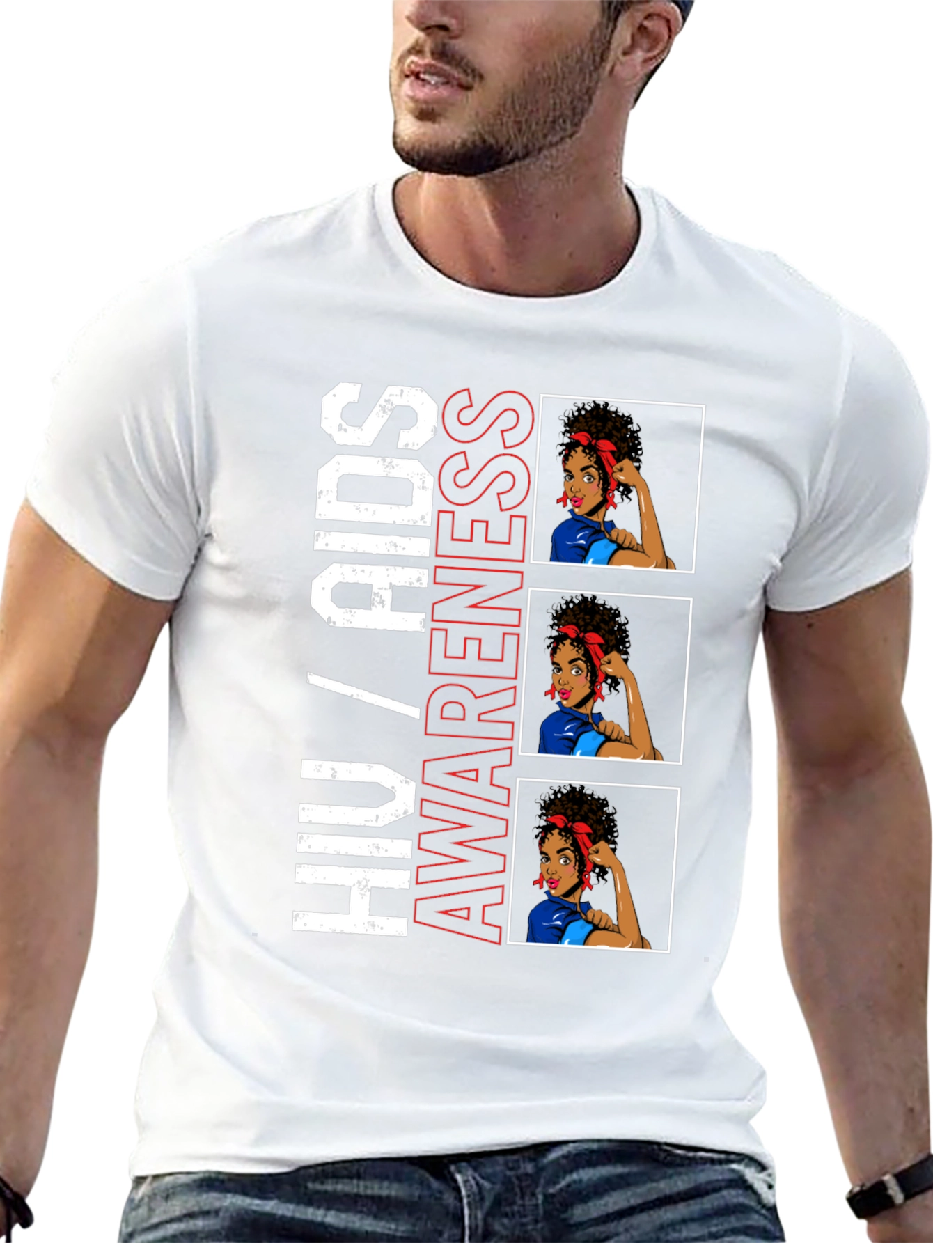 HIV/AIDS Awareness T-Shirt Graphic Tee