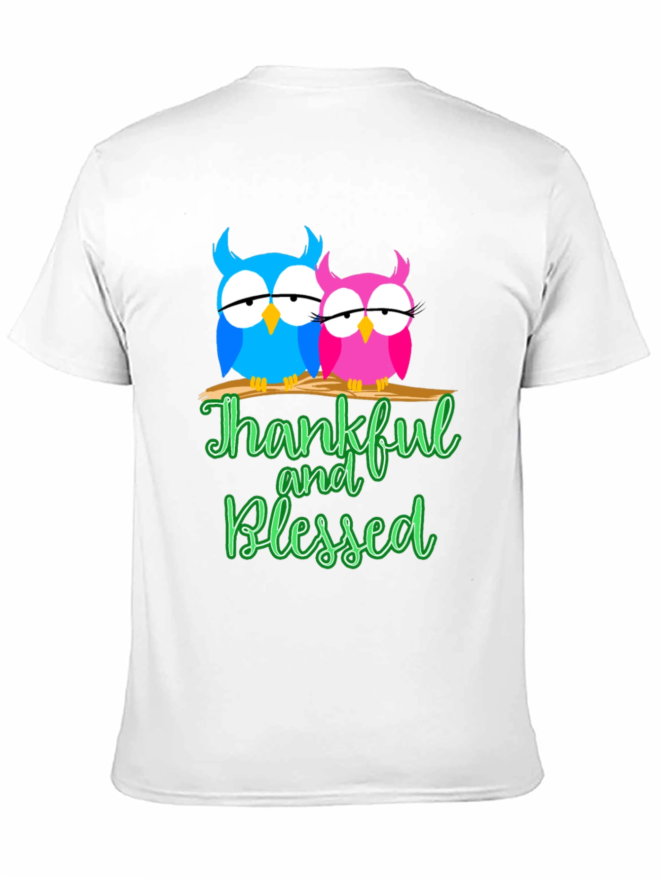 Thankful & Blessed Owls Graphic Tee