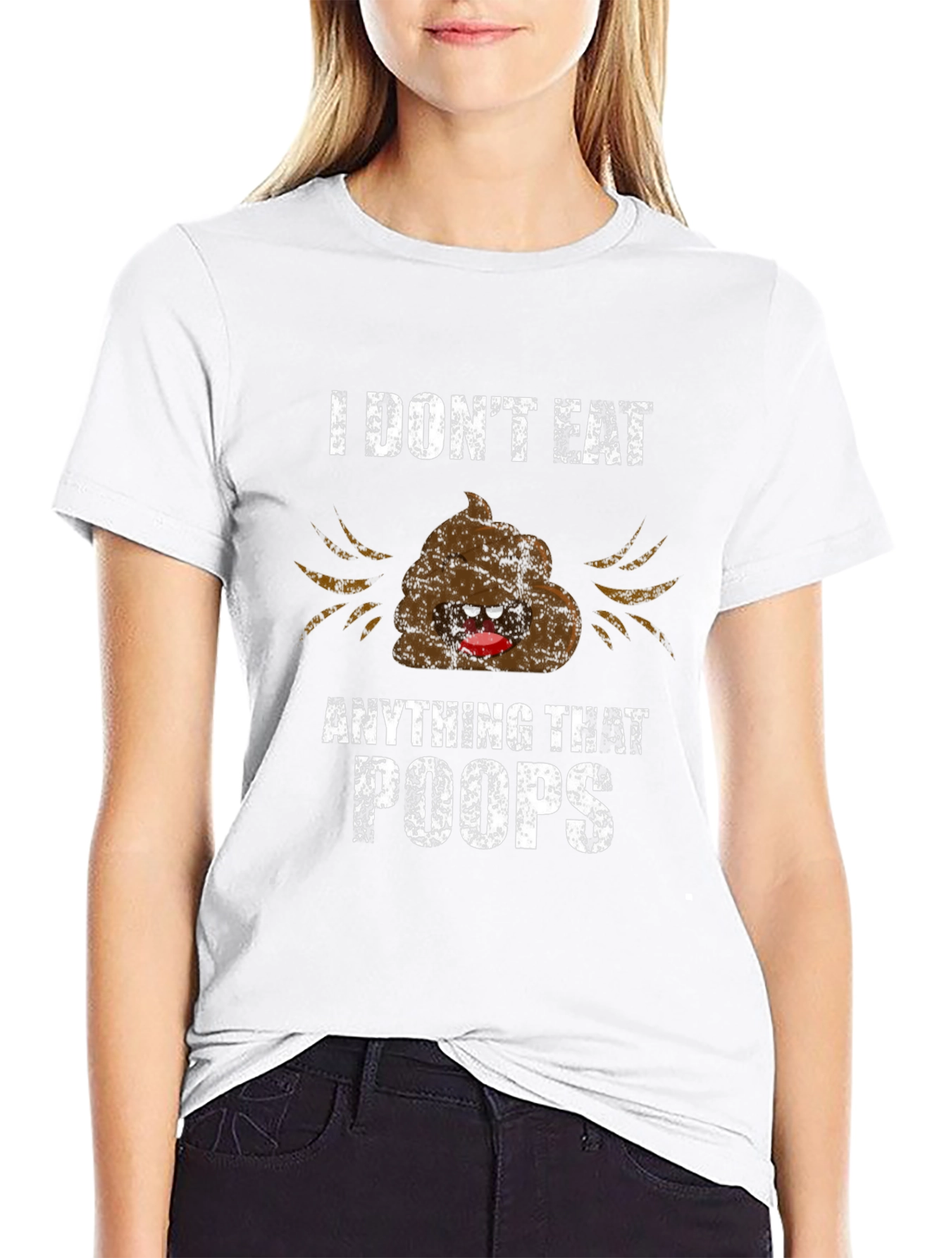 Funny I Dont Eat Anything That Poops Graphic Tee