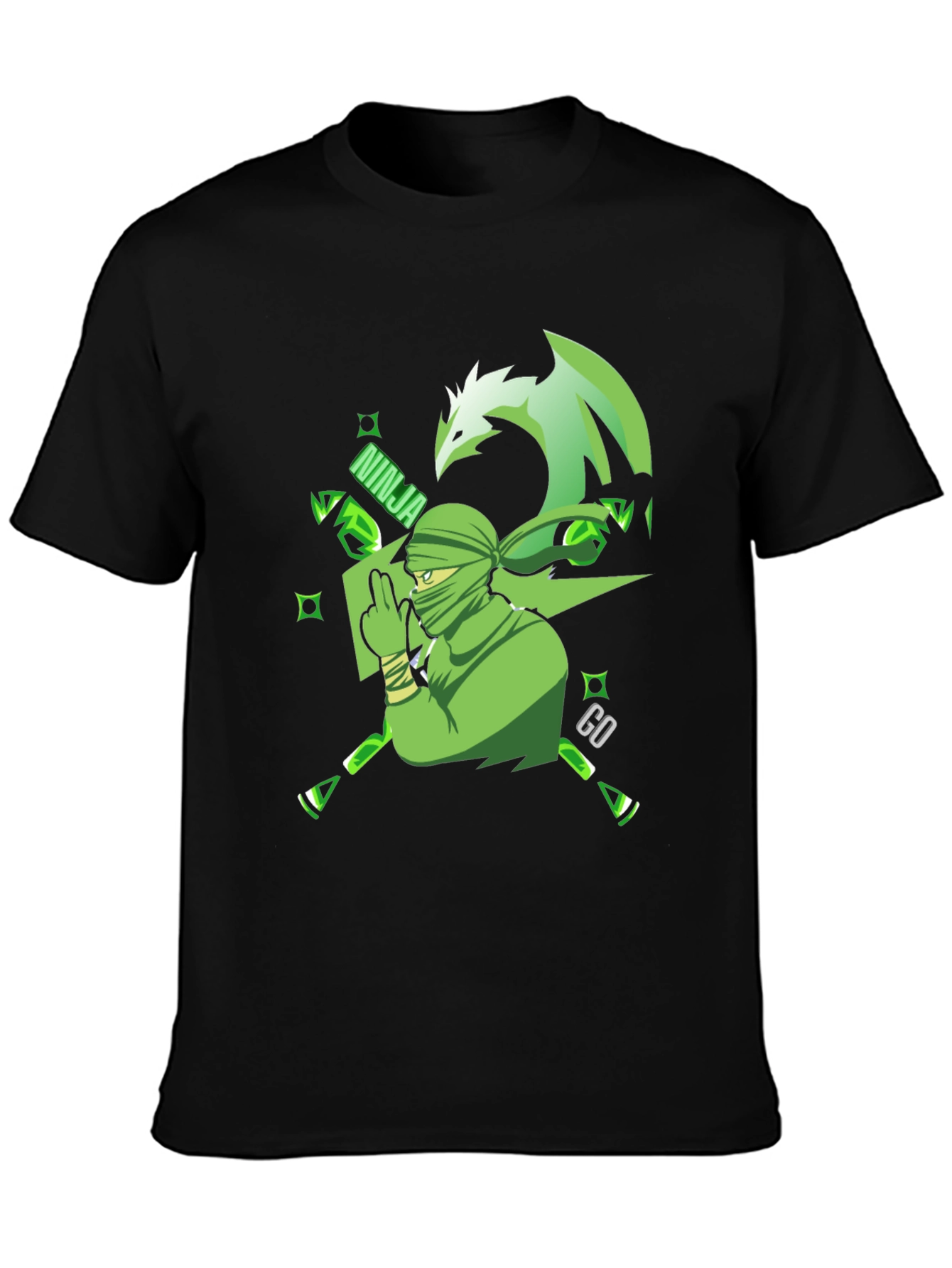 Ninja GO Green Graphic T-Shirt