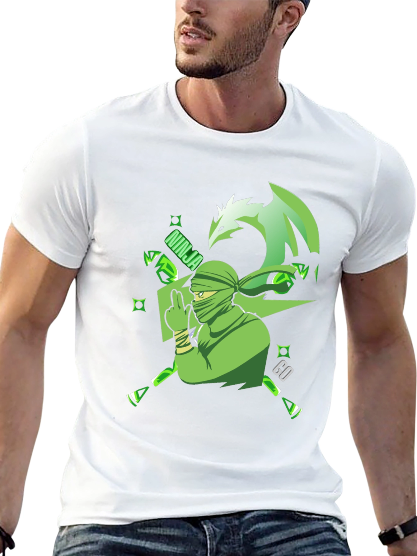 Ninja GO Green Graphic T-Shirt