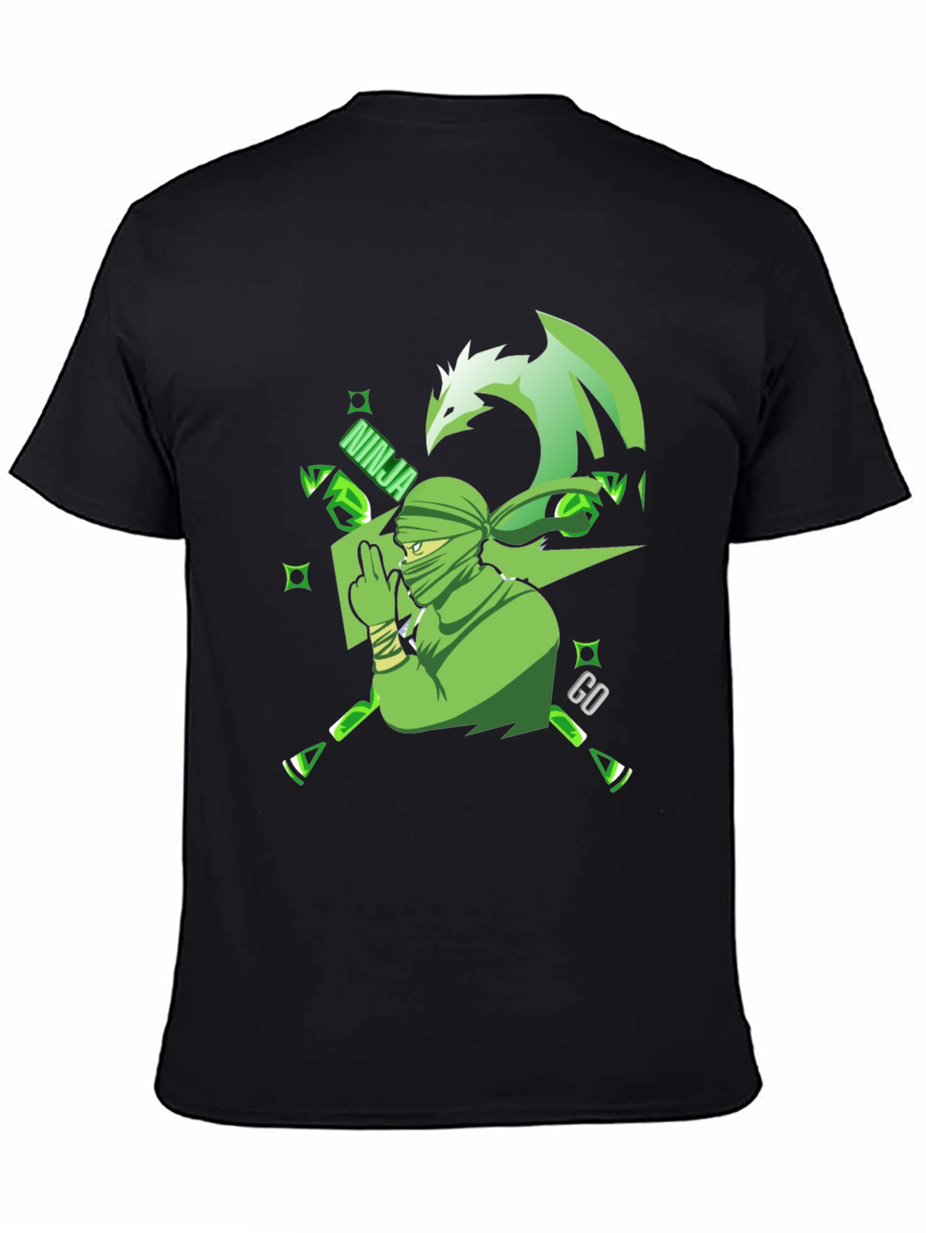Ninja GO Green Graphic T-Shirt