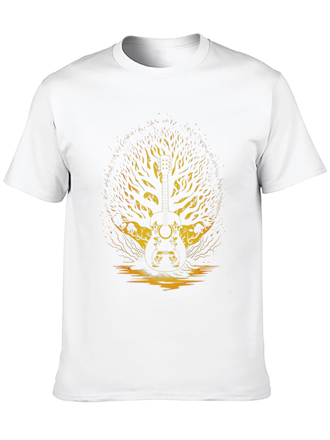 Guitar Tree Graphic Tee - Black Unisex T-Shirt