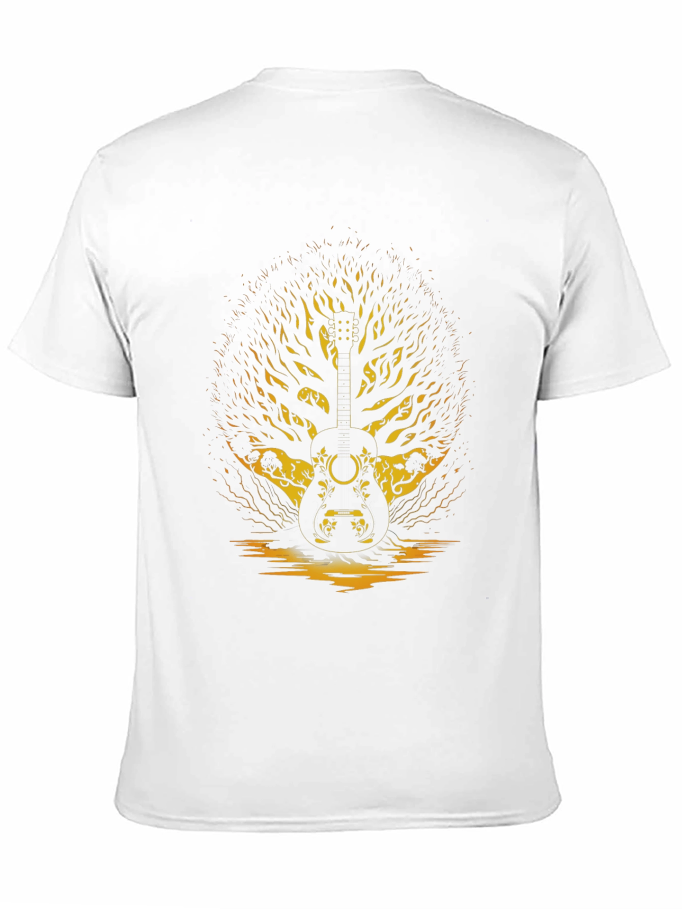 Guitar Tree Graphic Tee - Black Unisex T-Shirt