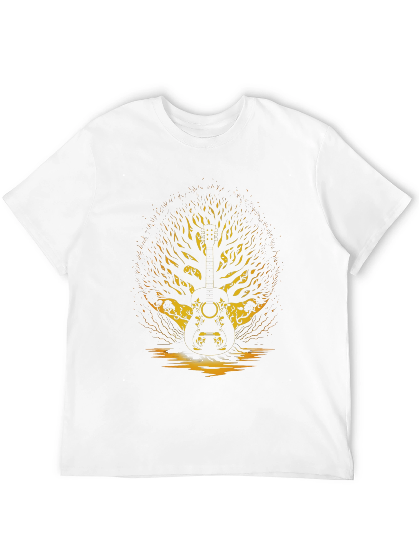 Guitar Tree Graphic Tee - Black Unisex T-Shirt