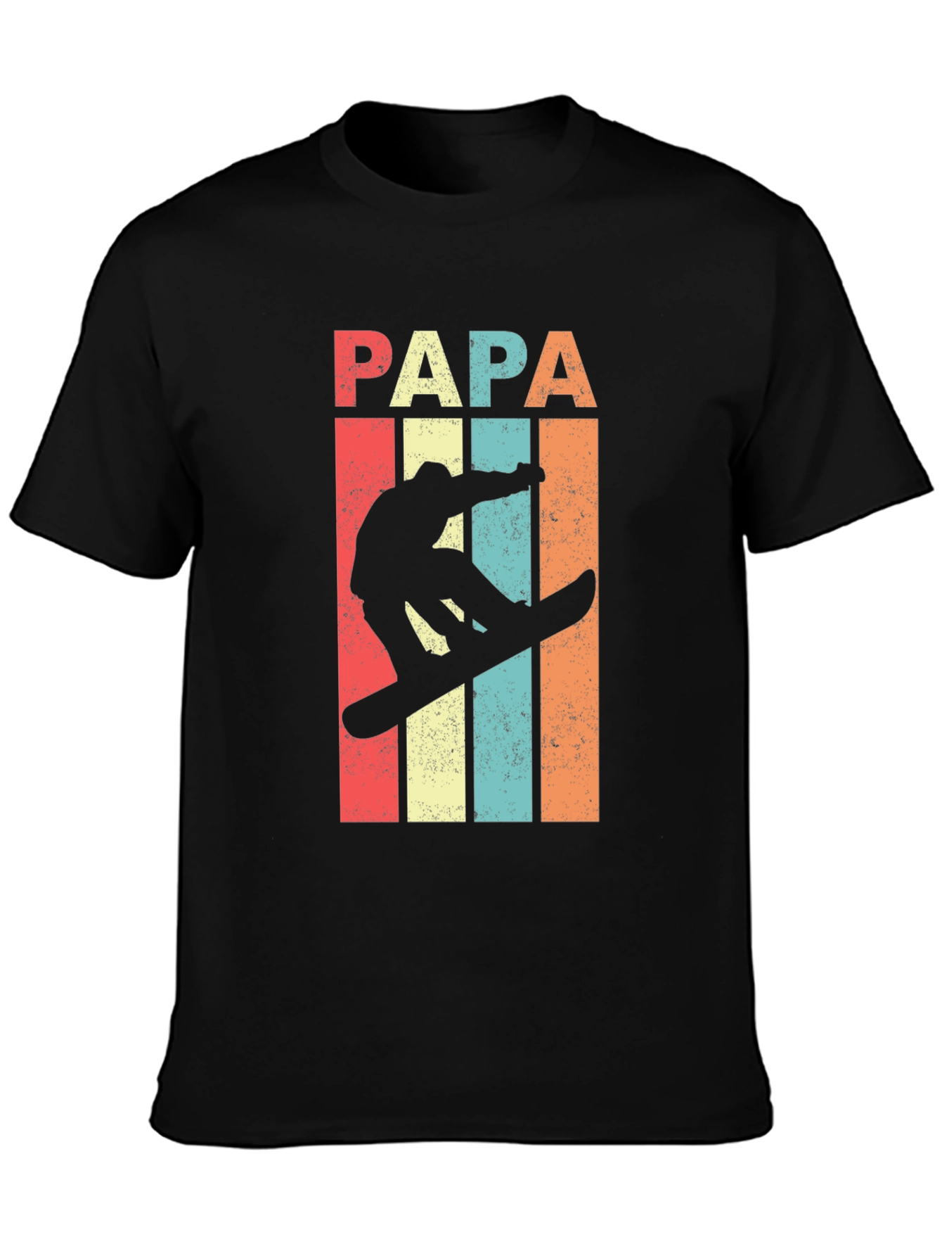 Papa Snowboarder Retro T-Shirt