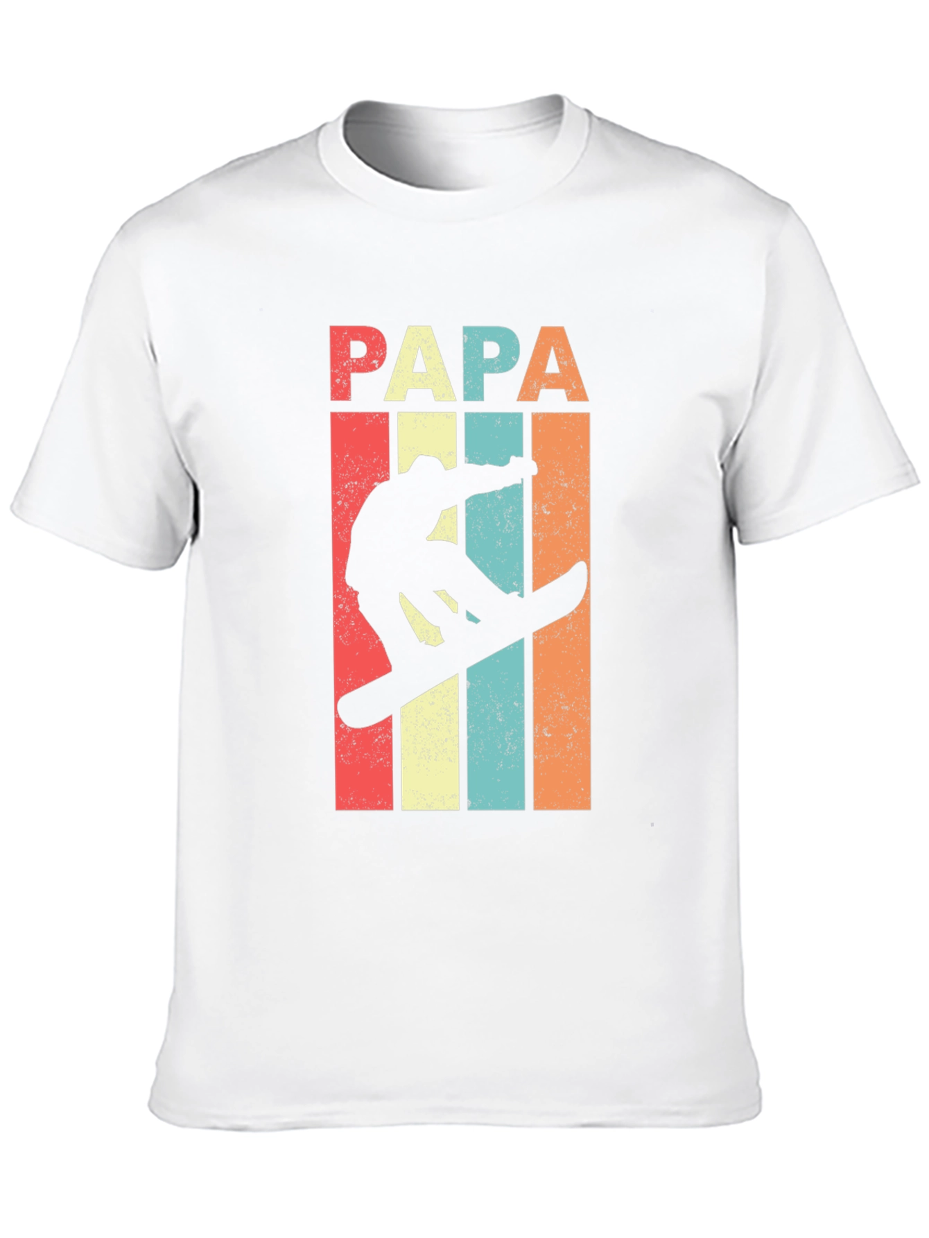 Papa Snowboarder Retro T-Shirt