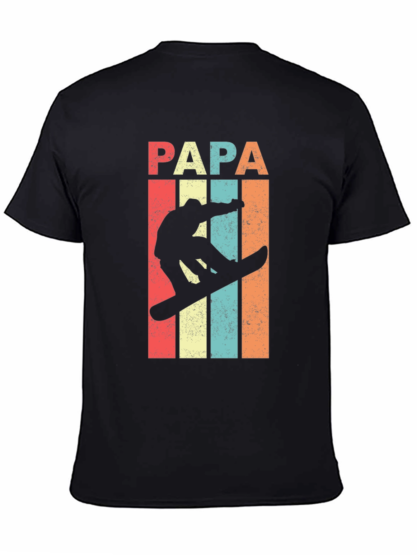 Papa Snowboarder Retro T-Shirt
