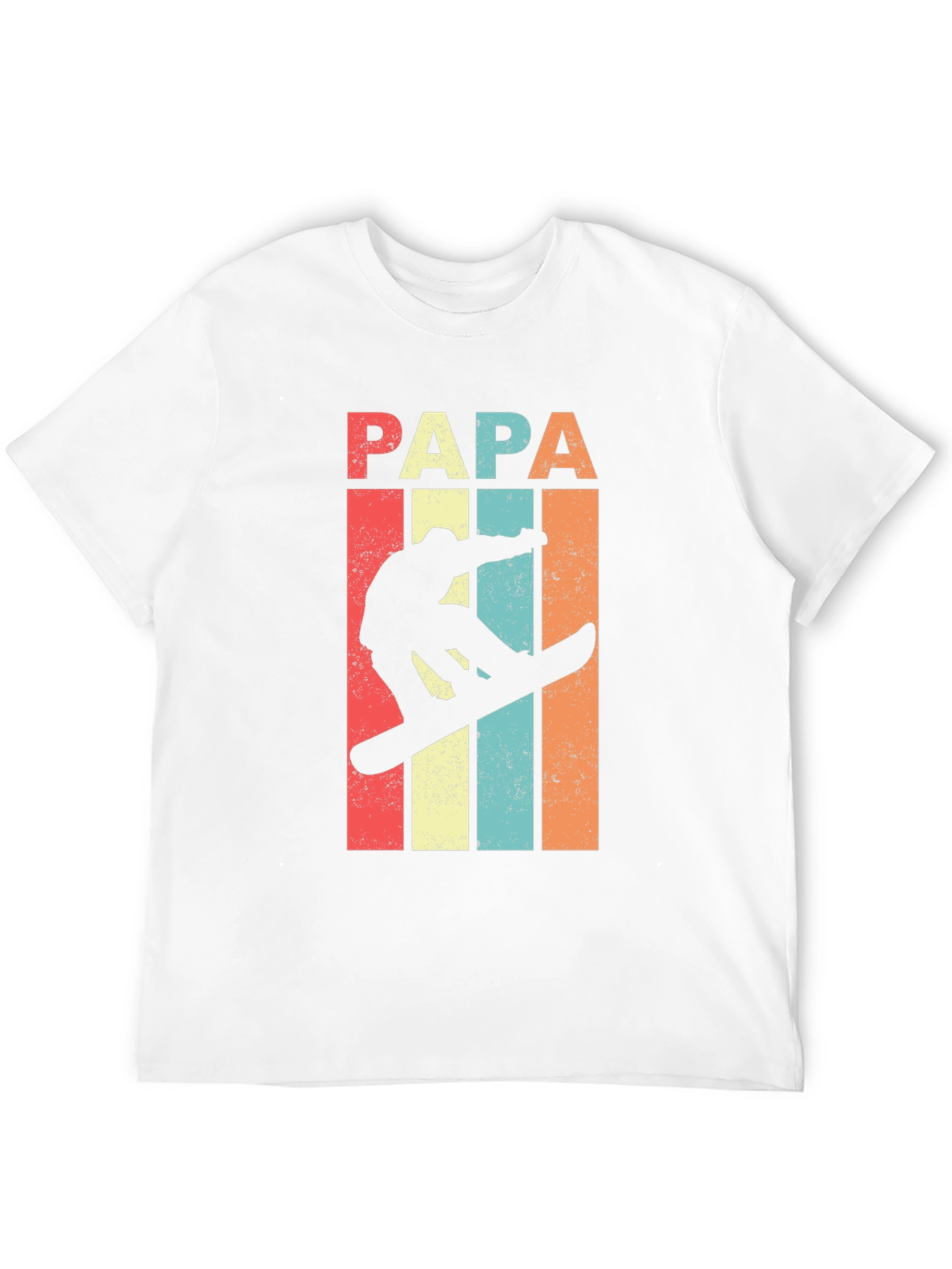 Papa Snowboarder Retro T-Shirt