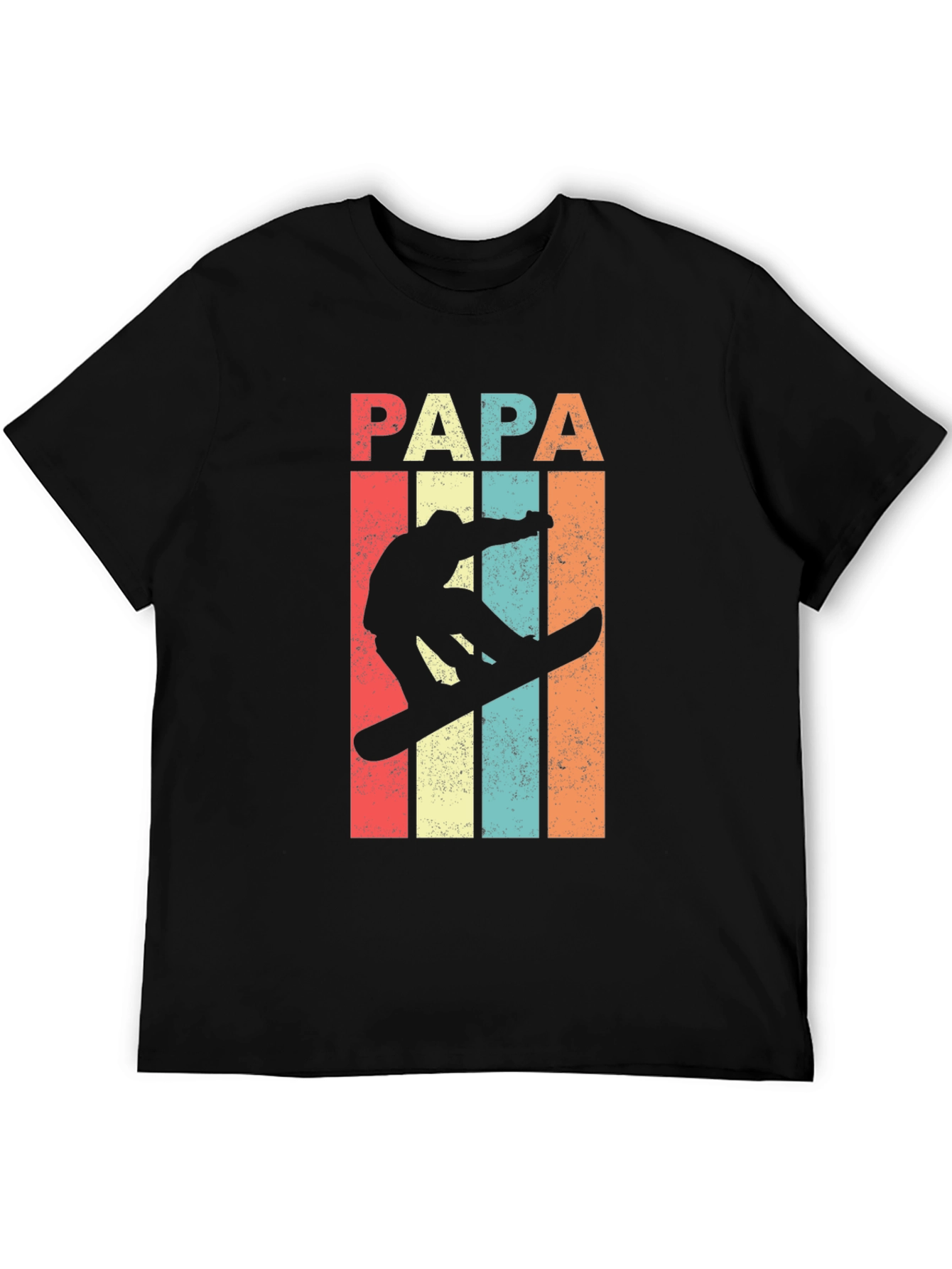 Papa Snowboarder Retro T-Shirt