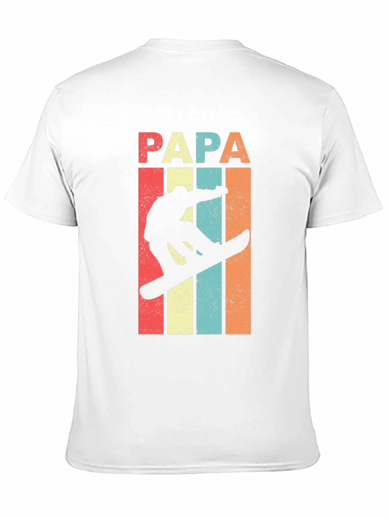 Papa Snowboarder Retro T-Shirt