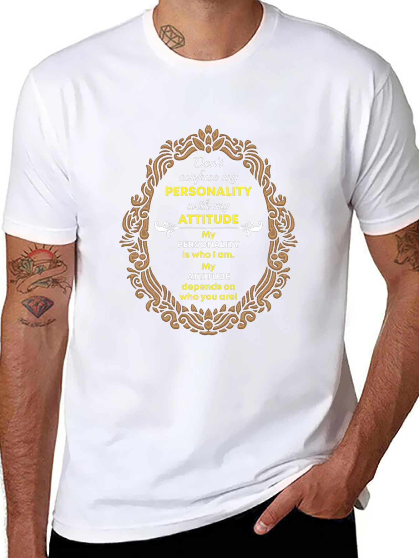 Personality Attitude Graphic Print T-Shirt
