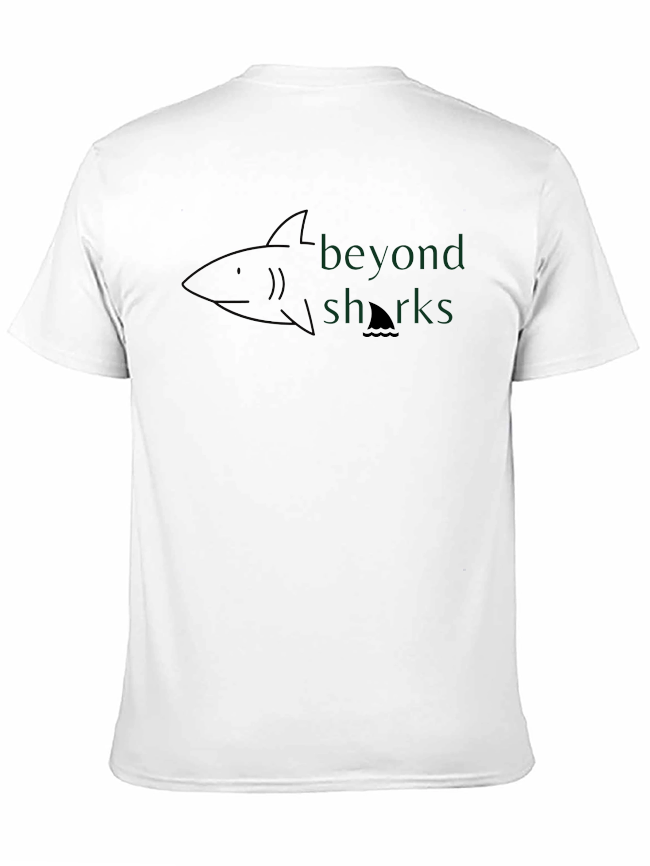 Beyond Sharks Graphic Print Black T-Shirt