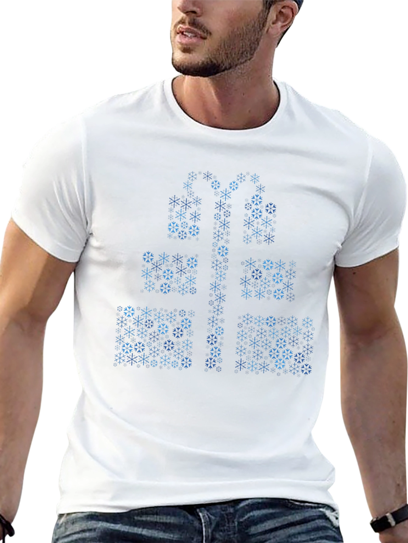 Snowflake Gift T-Shirt - Holiday Tee