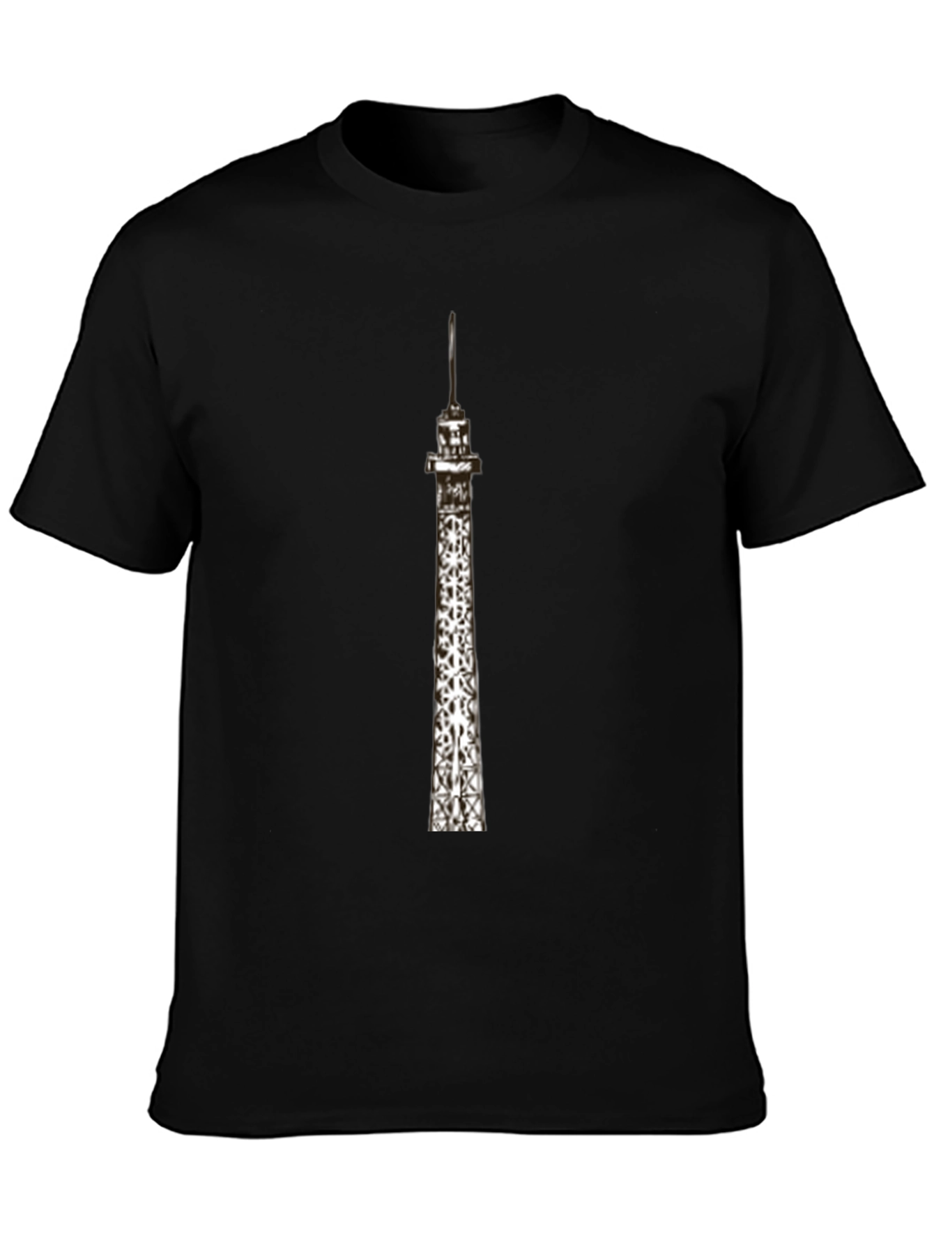 Tokyo Tower Graphic Tee - Black T-Shirt