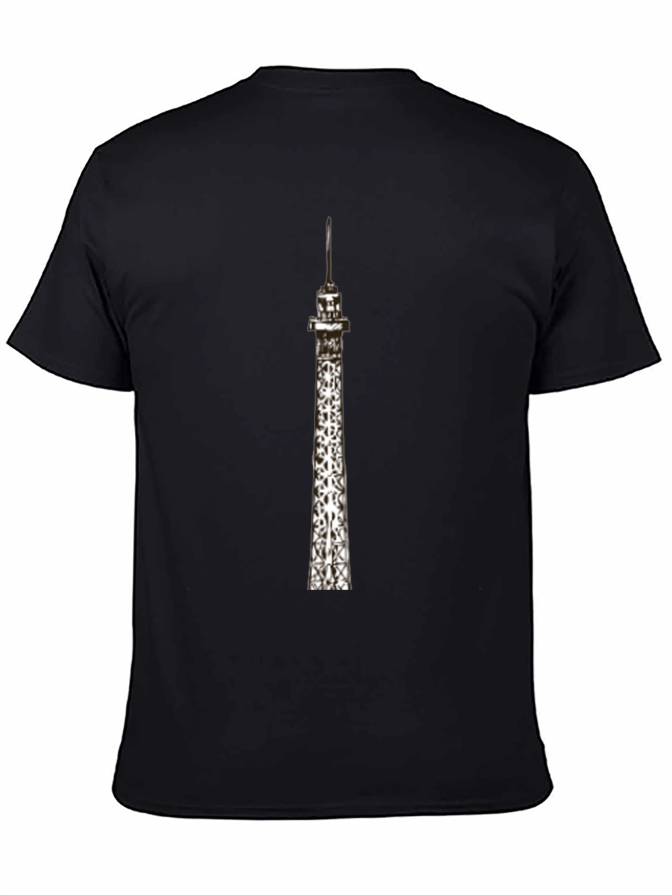 Tokyo Tower Graphic Tee - Black T-Shirt
