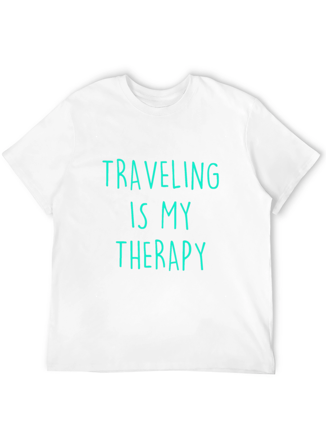 Traveling is My Therapy Black T-Shirt
