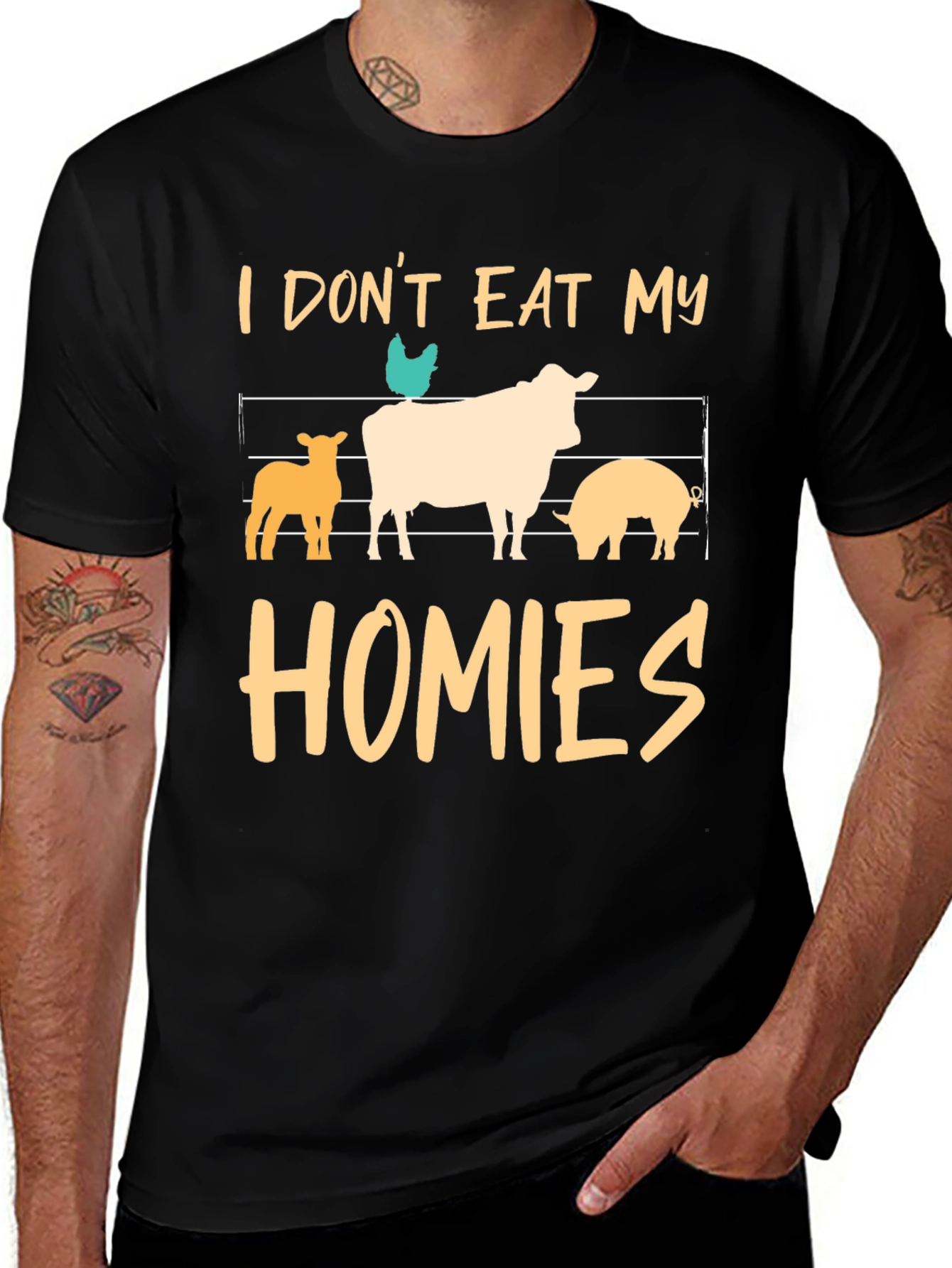 Vegan T-Shirt: I Dont Eat My Homies