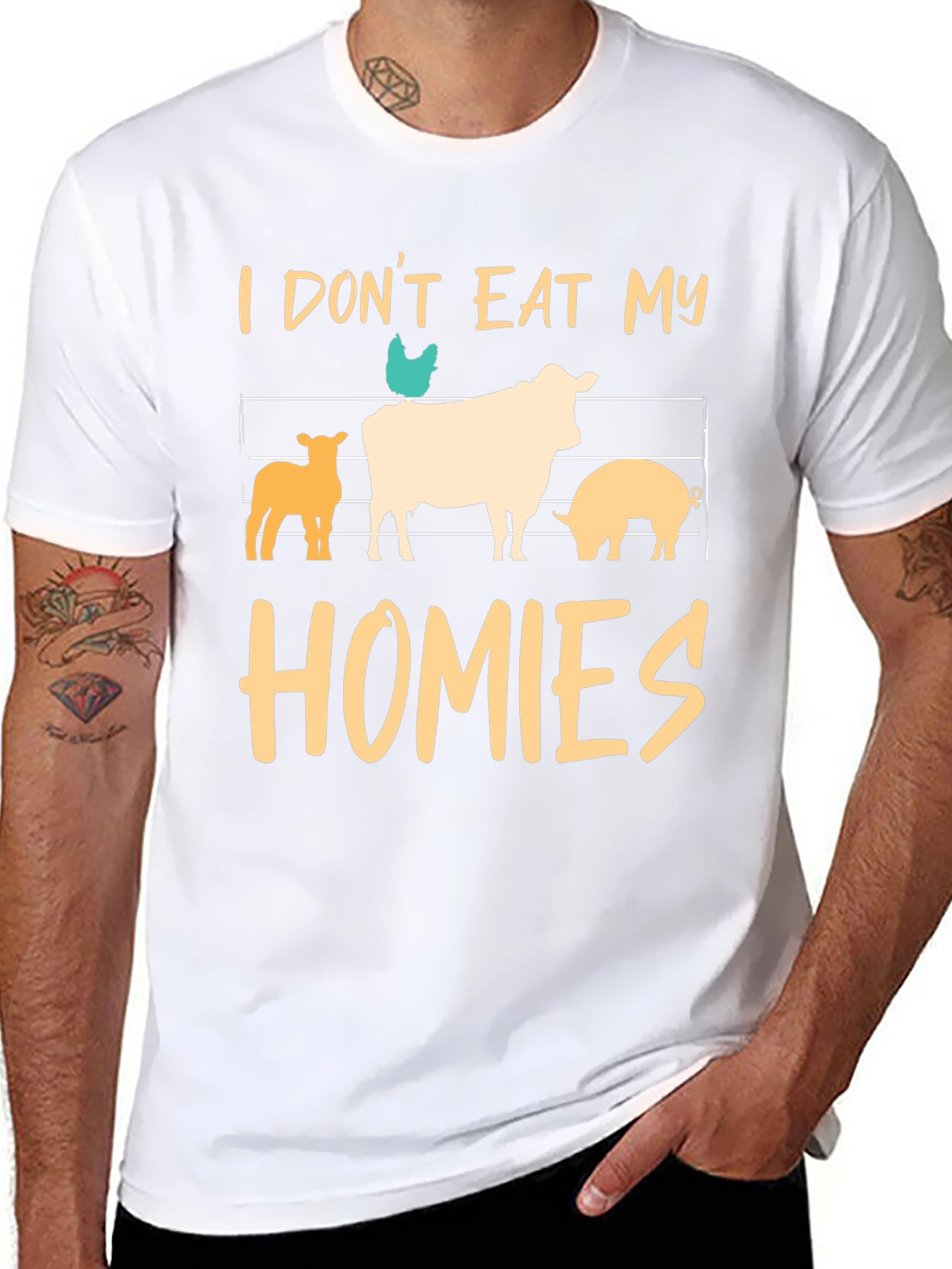 Vegan T-Shirt: I Dont Eat My Homies