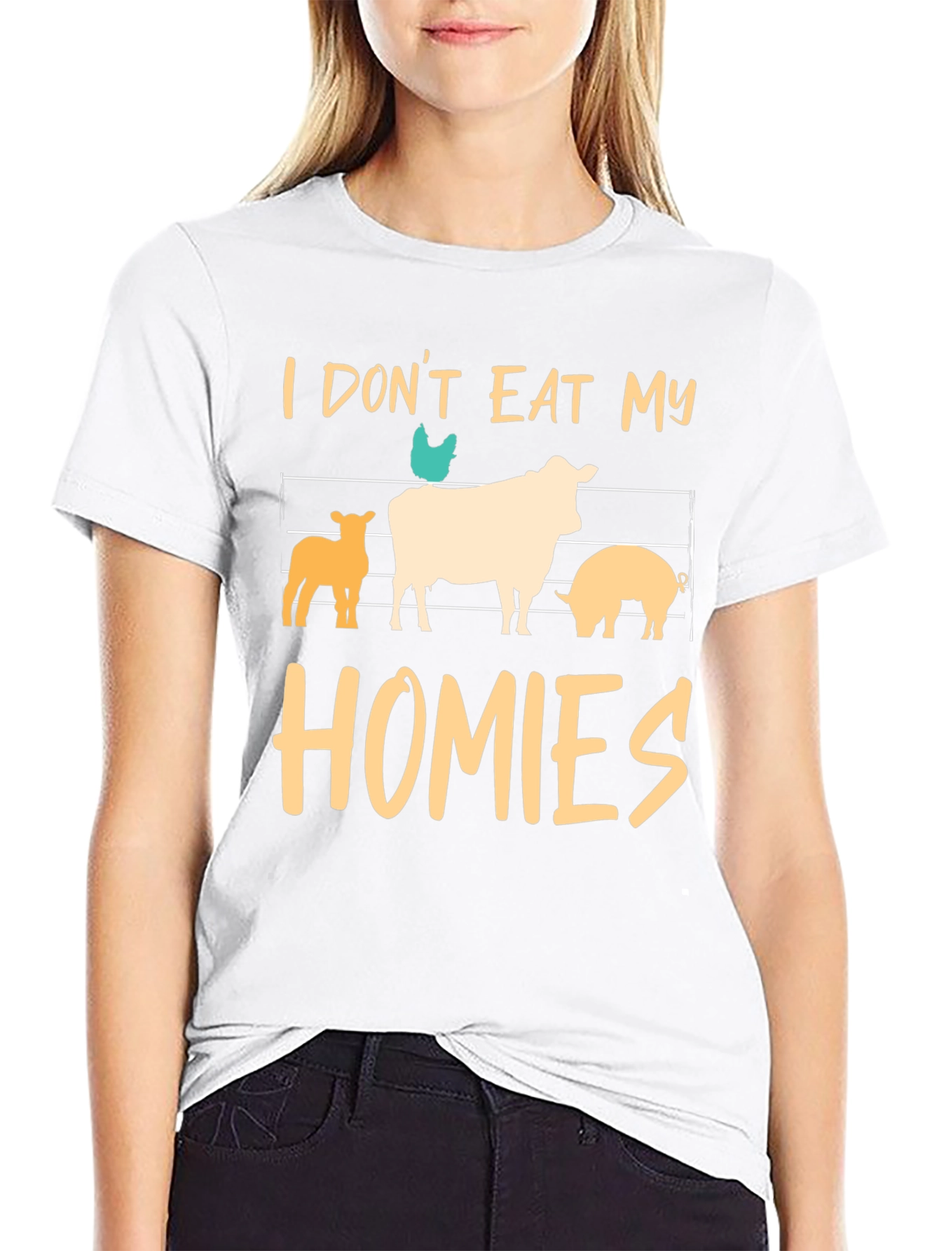 Vegan T-Shirt: I Dont Eat My Homies