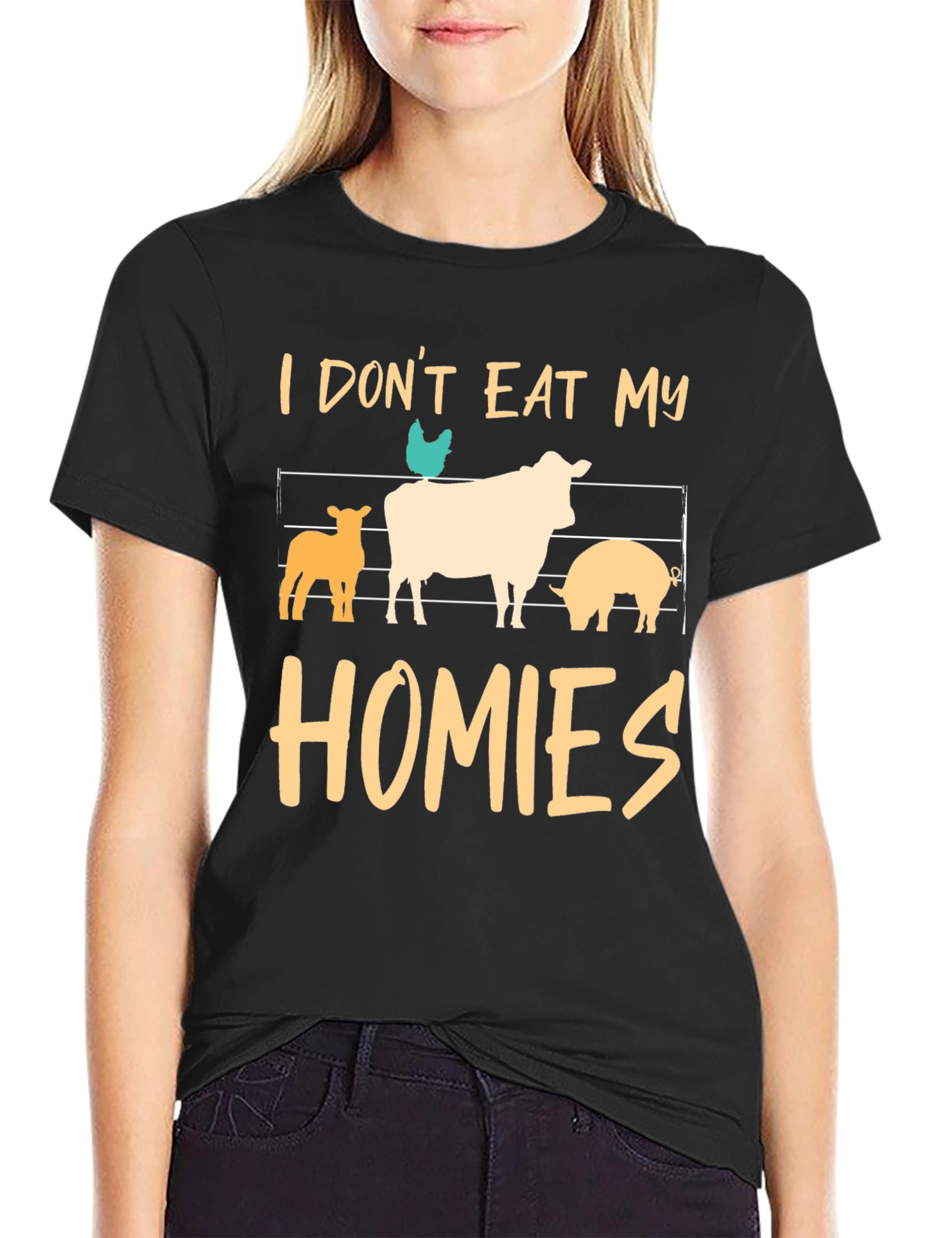 Vegan T-Shirt: I Dont Eat My Homies