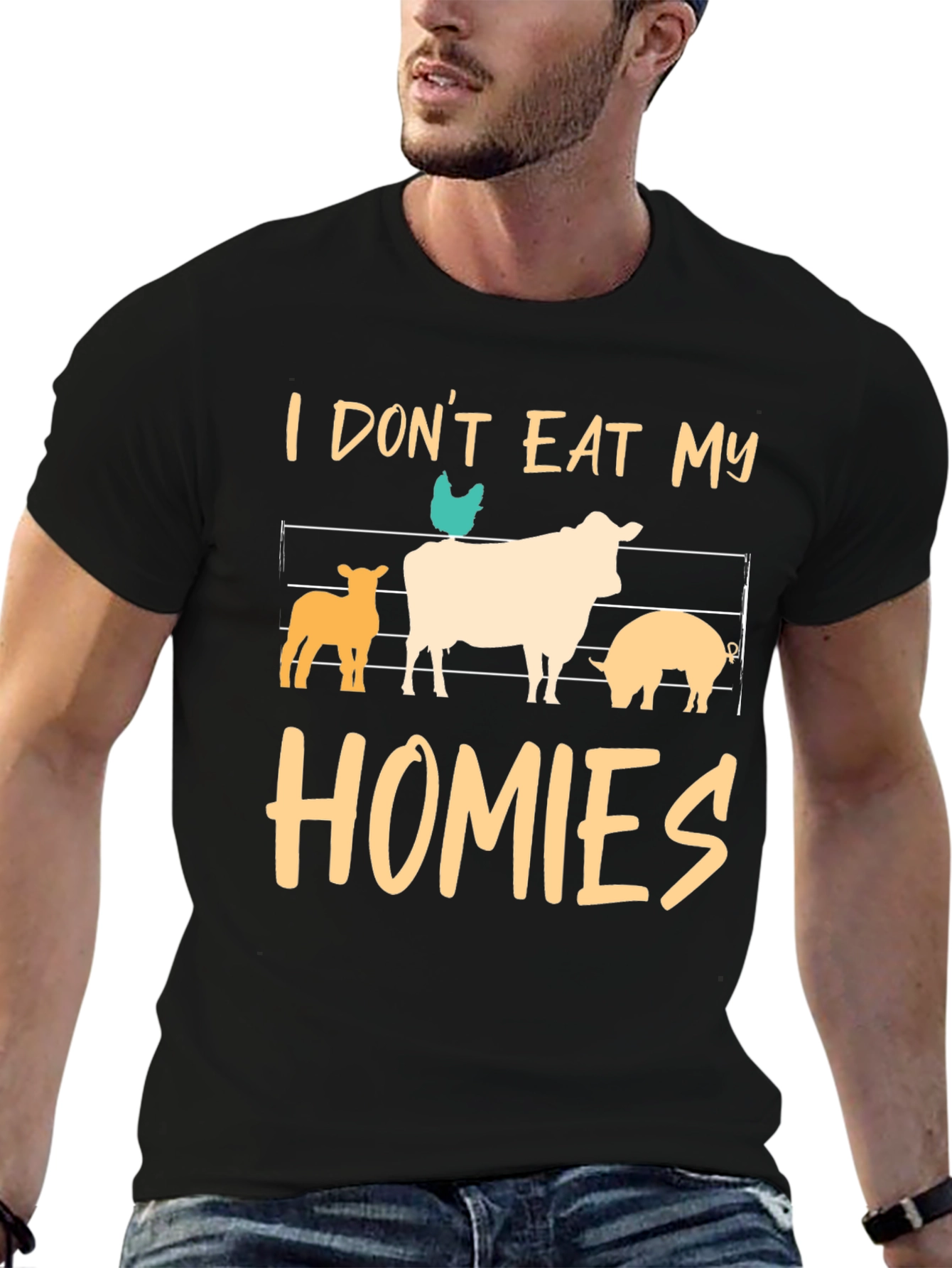 Vegan T-Shirt: I Dont Eat My Homies