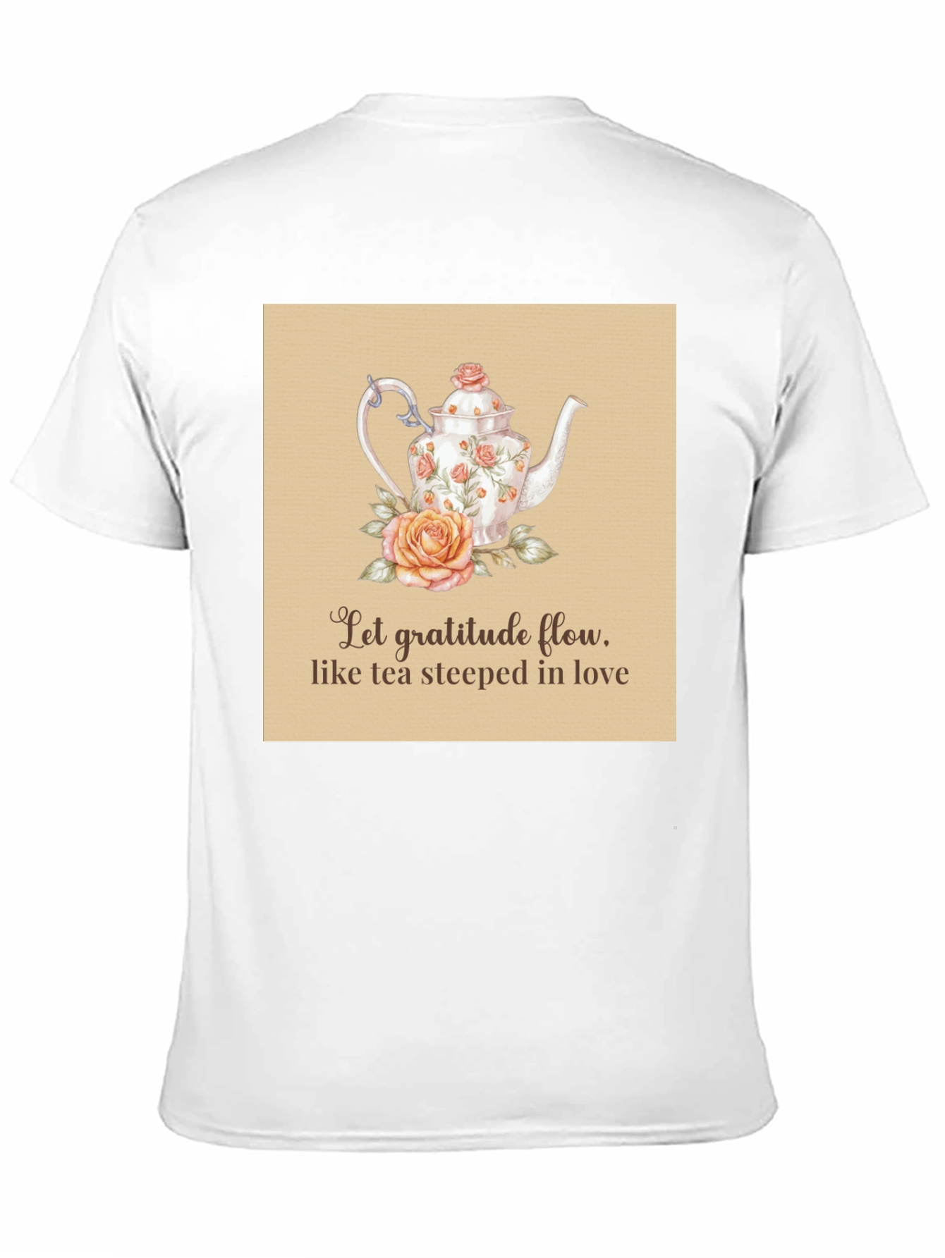 Gratitude Tea T-Shirt - Steeped in Love Design