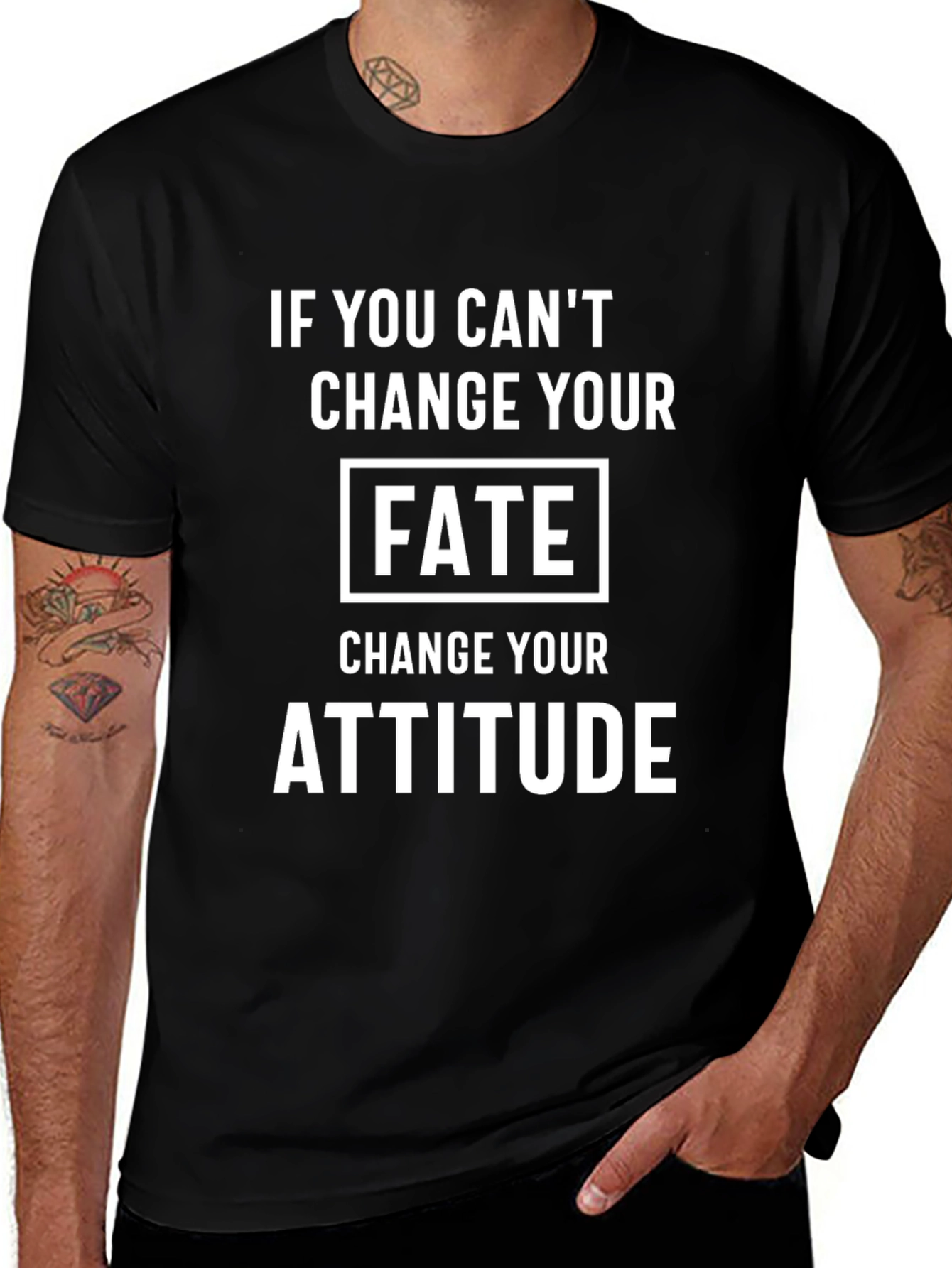 Change Your Attitude Black T-Shirt