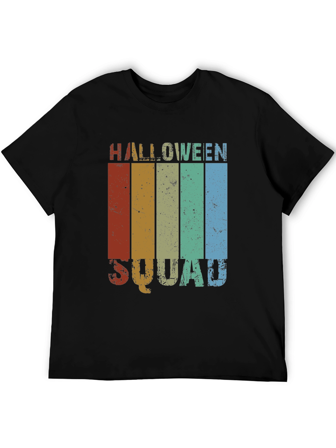 Halloween Squad Retro Stripe T-Shirt