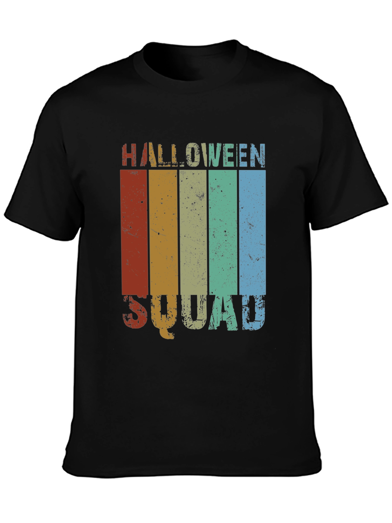 Halloween Squad Retro Stripe T-Shirt