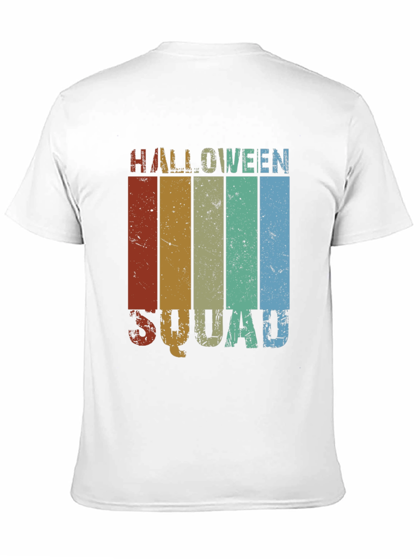 Halloween Squad Retro Stripe T-Shirt