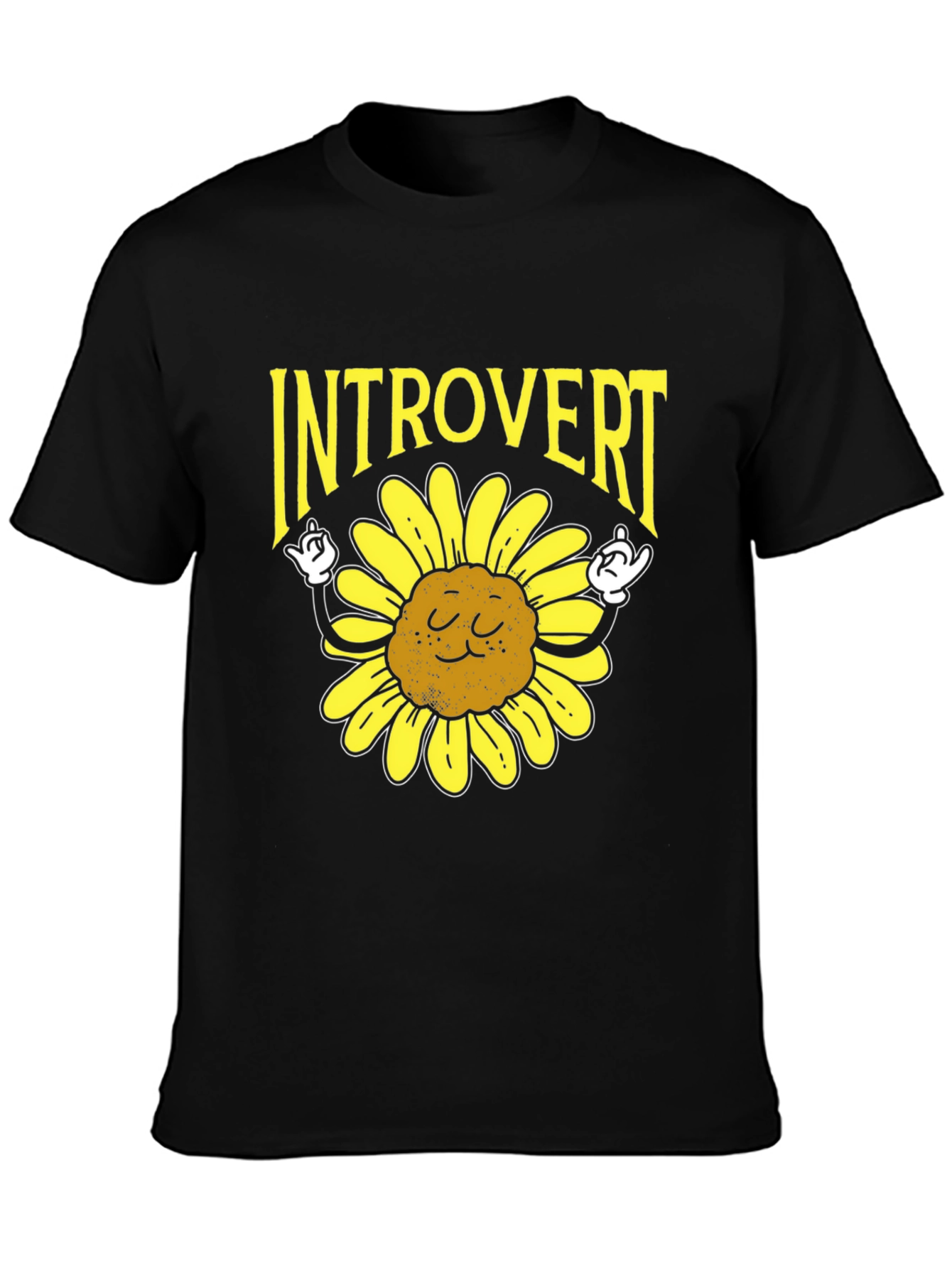 Introvert Sunflower Graphic T-Shirt