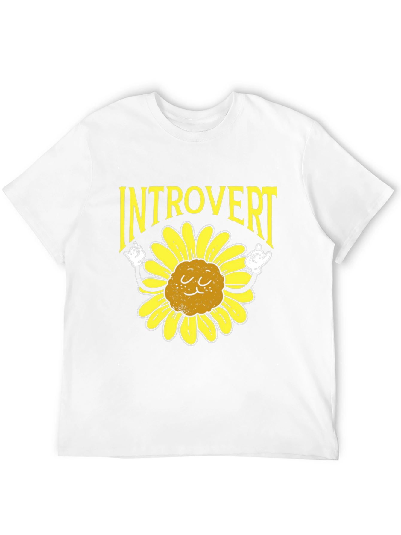 Introvert Sunflower Graphic T-Shirt