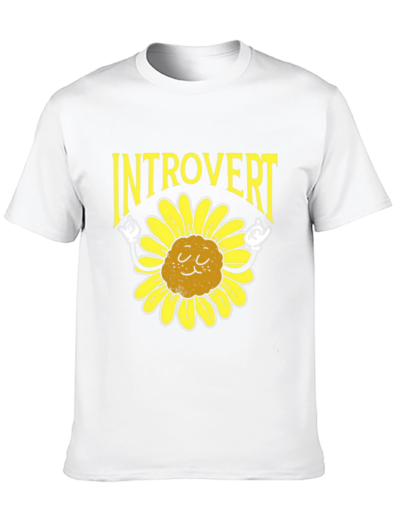 Introvert Sunflower Graphic T-Shirt