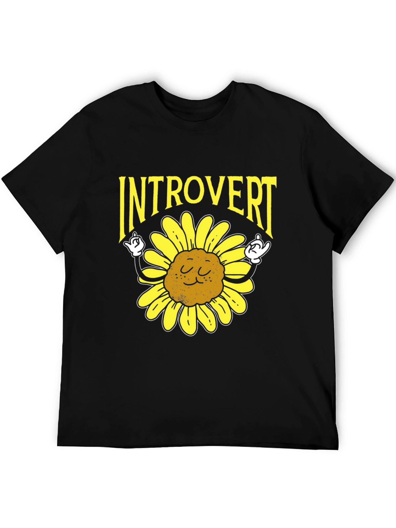 Introvert Sunflower Graphic T-Shirt