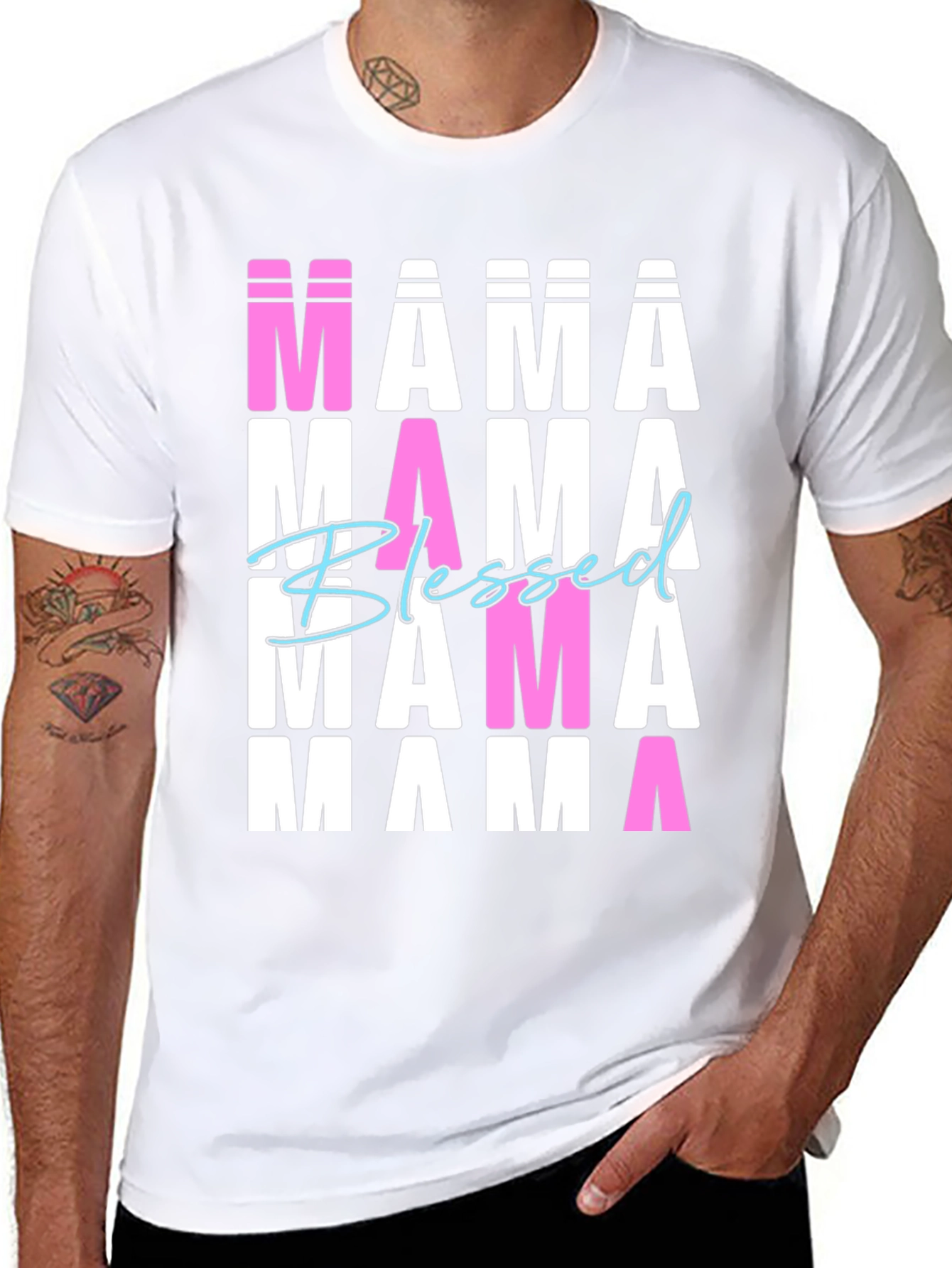 Blessed Mama T-Shirt Graphic Tee