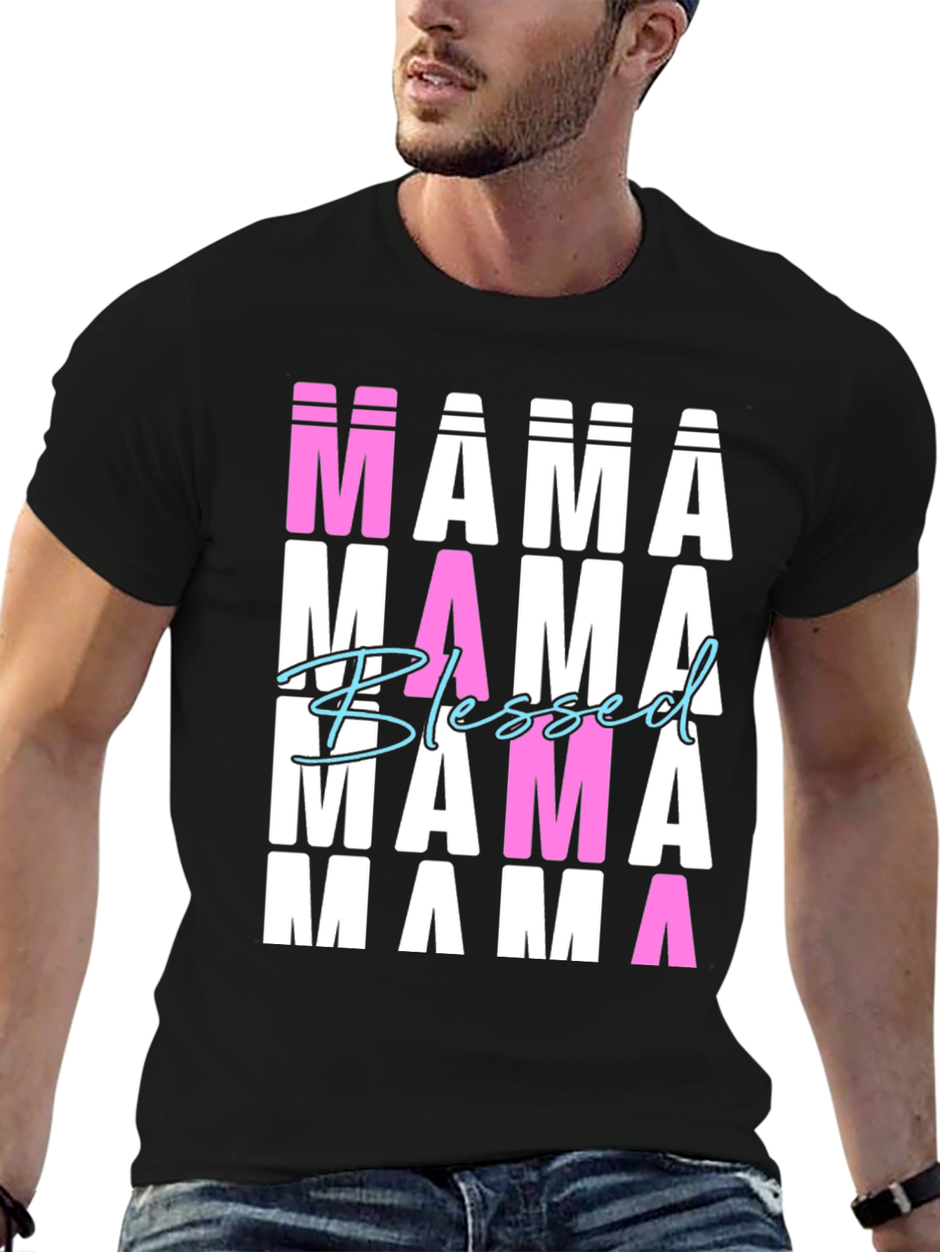 Blessed Mama T-Shirt Graphic Tee