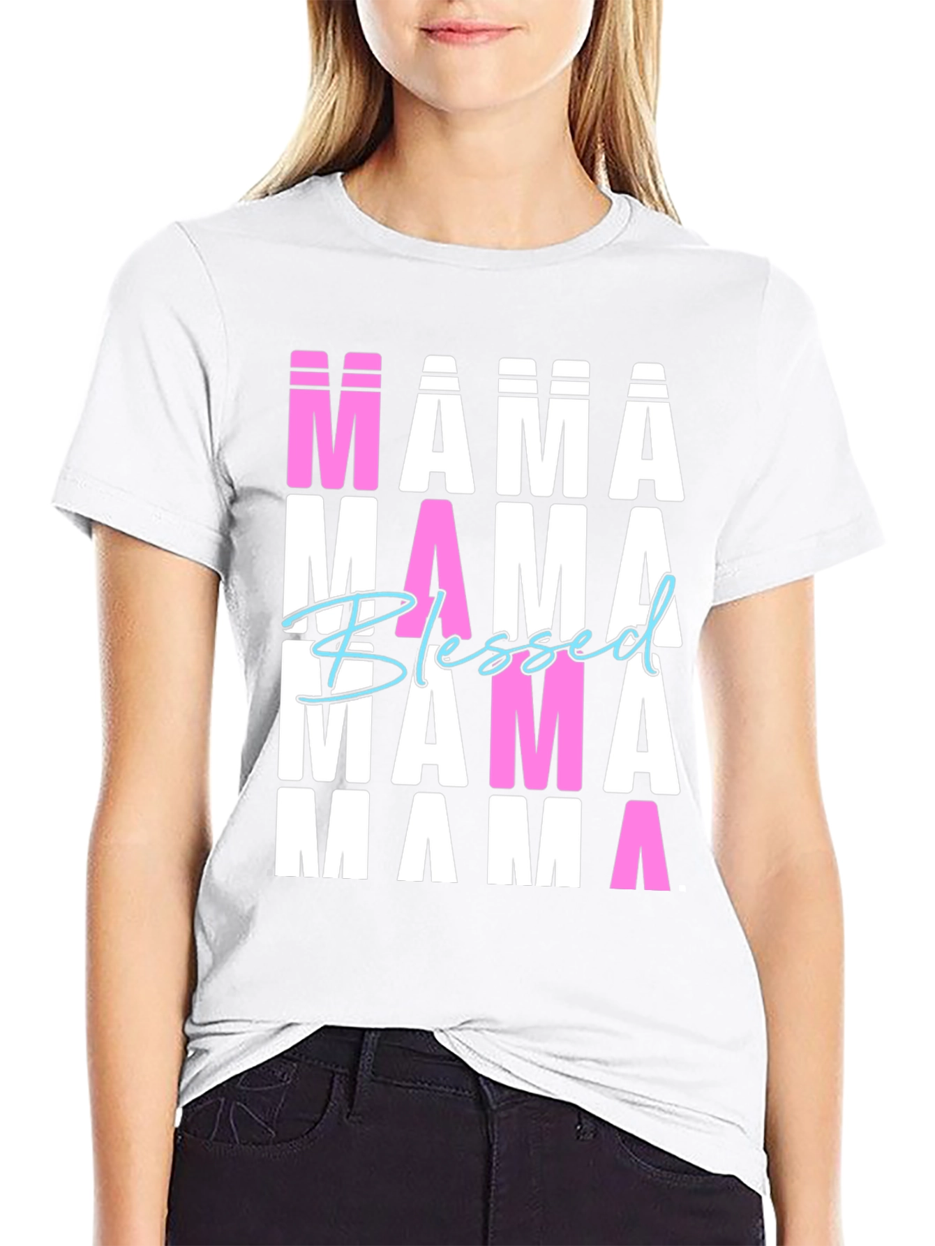 Blessed Mama T-Shirt Graphic Tee